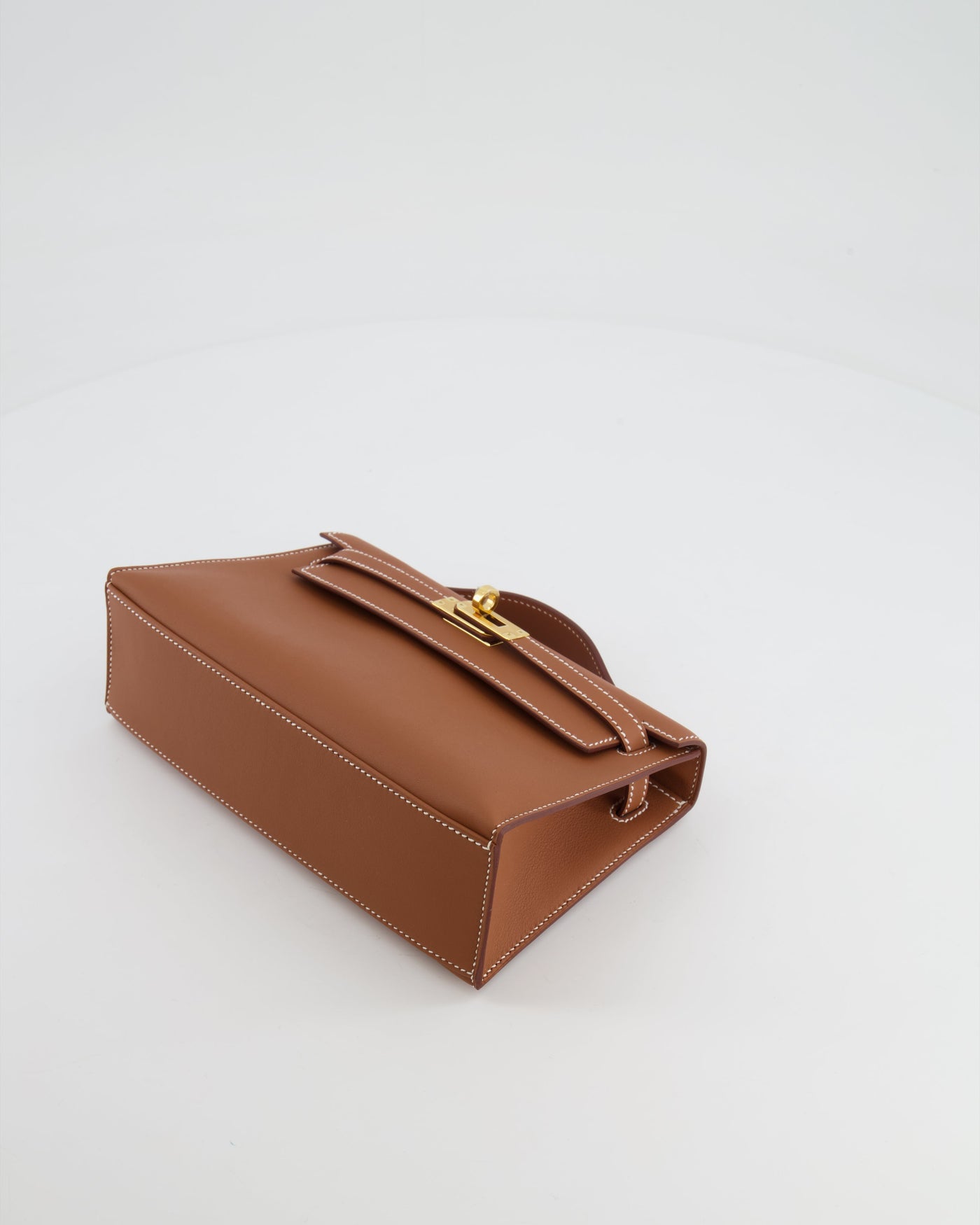 *RARE* Hermes Mini Kelly Pochette Bag in Gold Swift Leather with Gold Hardware - Product Image 21