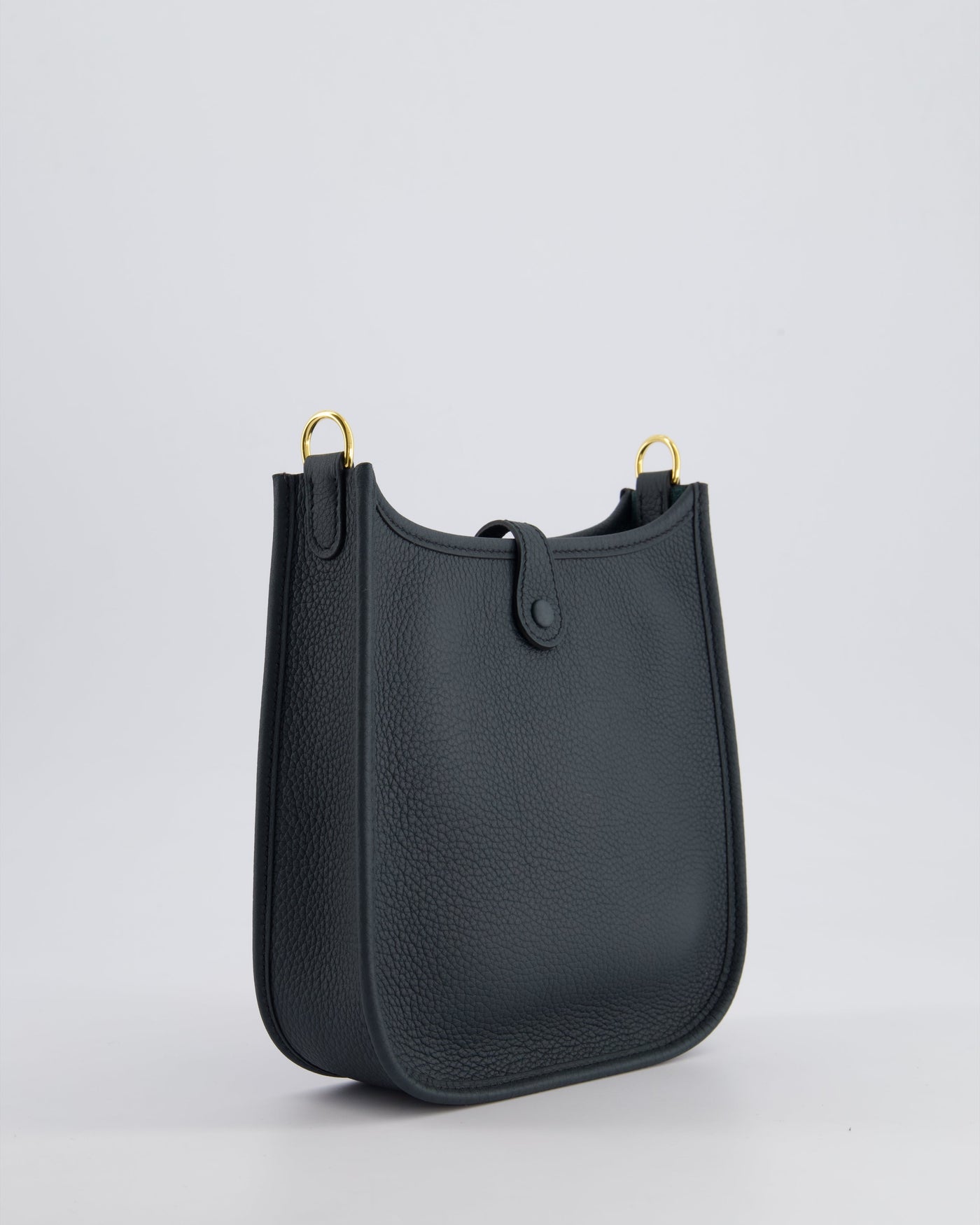 *RARE* Hermes Mini Evelyne 16 Bag in Vert Rousseau Maurice Leather with Gold Hardware & Vert Cypress Sangle Wooly Unicolore Strap - Product Image 7