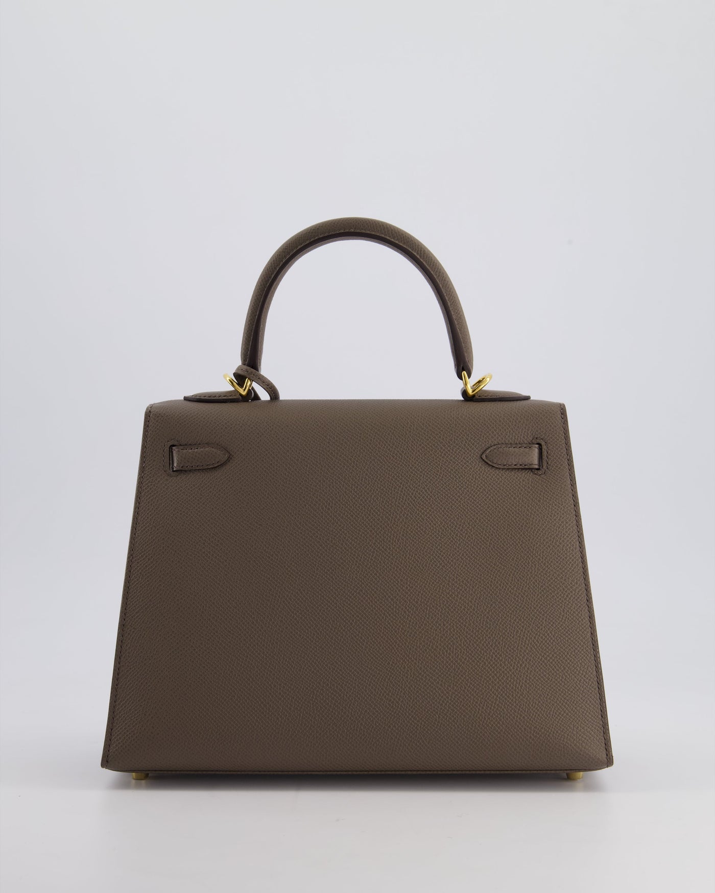 *RARE* Hermes Kelly 25 Sellier Bag in Gris Etain Epsom Leather with Gold Hardware - Product Image 7