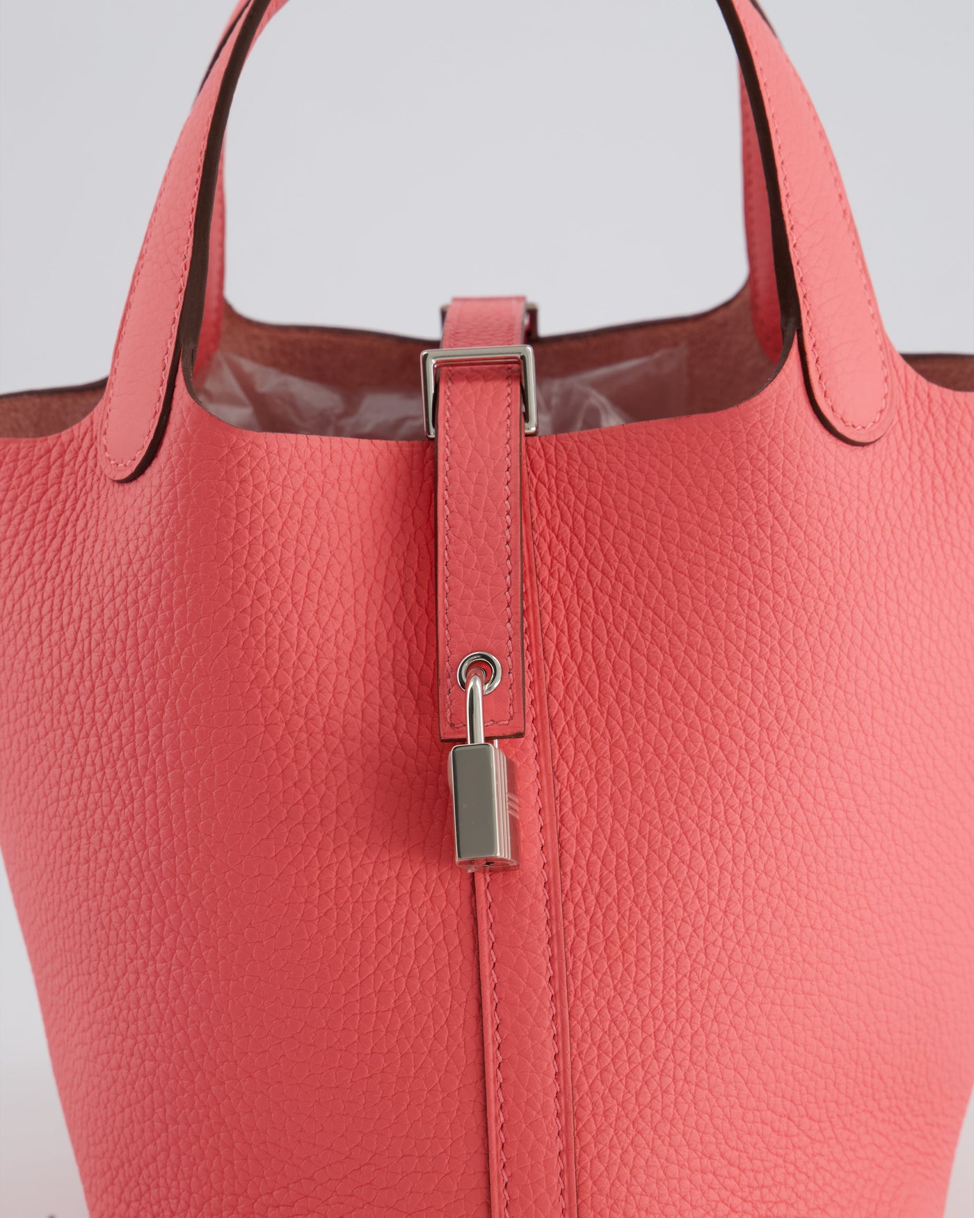 *HOT* Hermes Picotin Lock Bag 18cm in Rose Azalee Clemence Leather with Palladium Hardware - Product Image 15