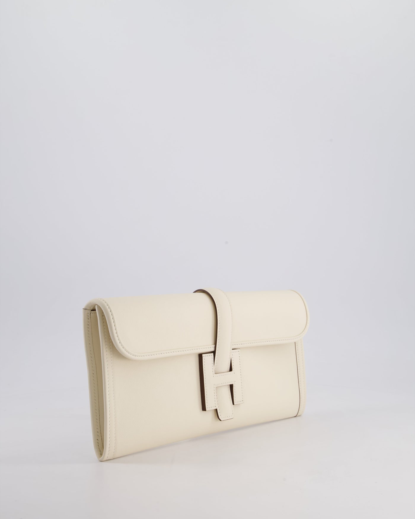 Hermes Jige Elan 29cm Clutch Bag in Nata Evercolour Leather - Product Image 4