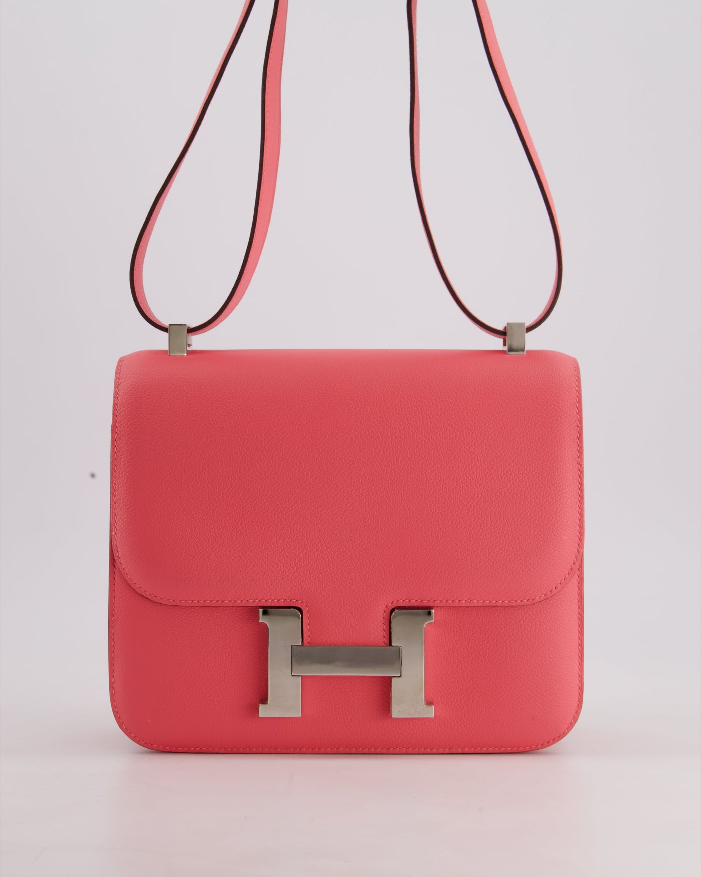 *HOT* Hermes Constance III 24 Bag in Rose Azalee Evercolour Leather with Palladium Hardware | Studio Nafay