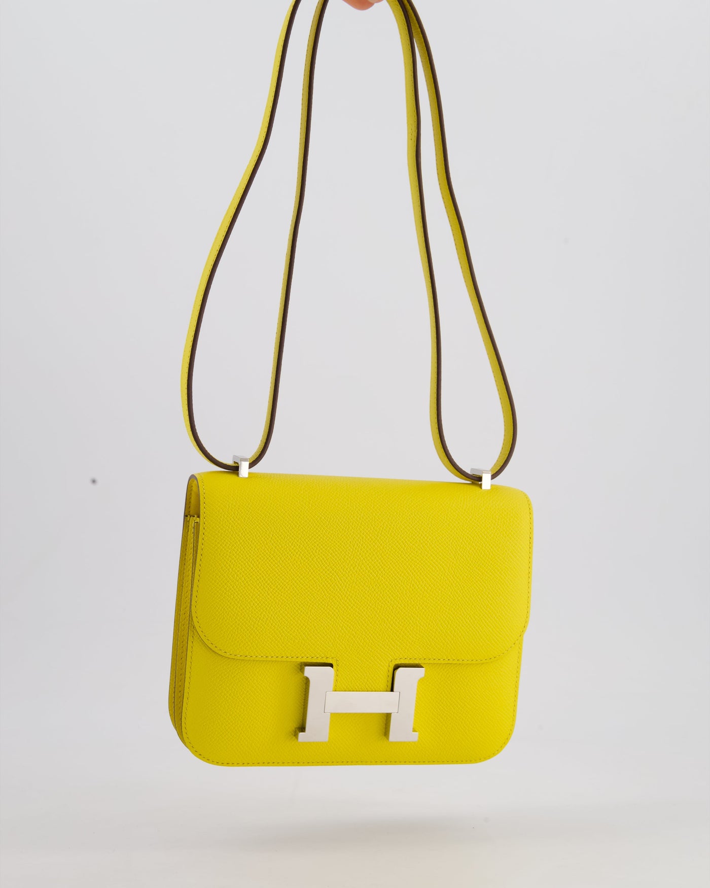 Hermes Constance III 18 Miroir Bag in Jaune De Naples Epsom Leather with Palladium Hardware - Product Image 2