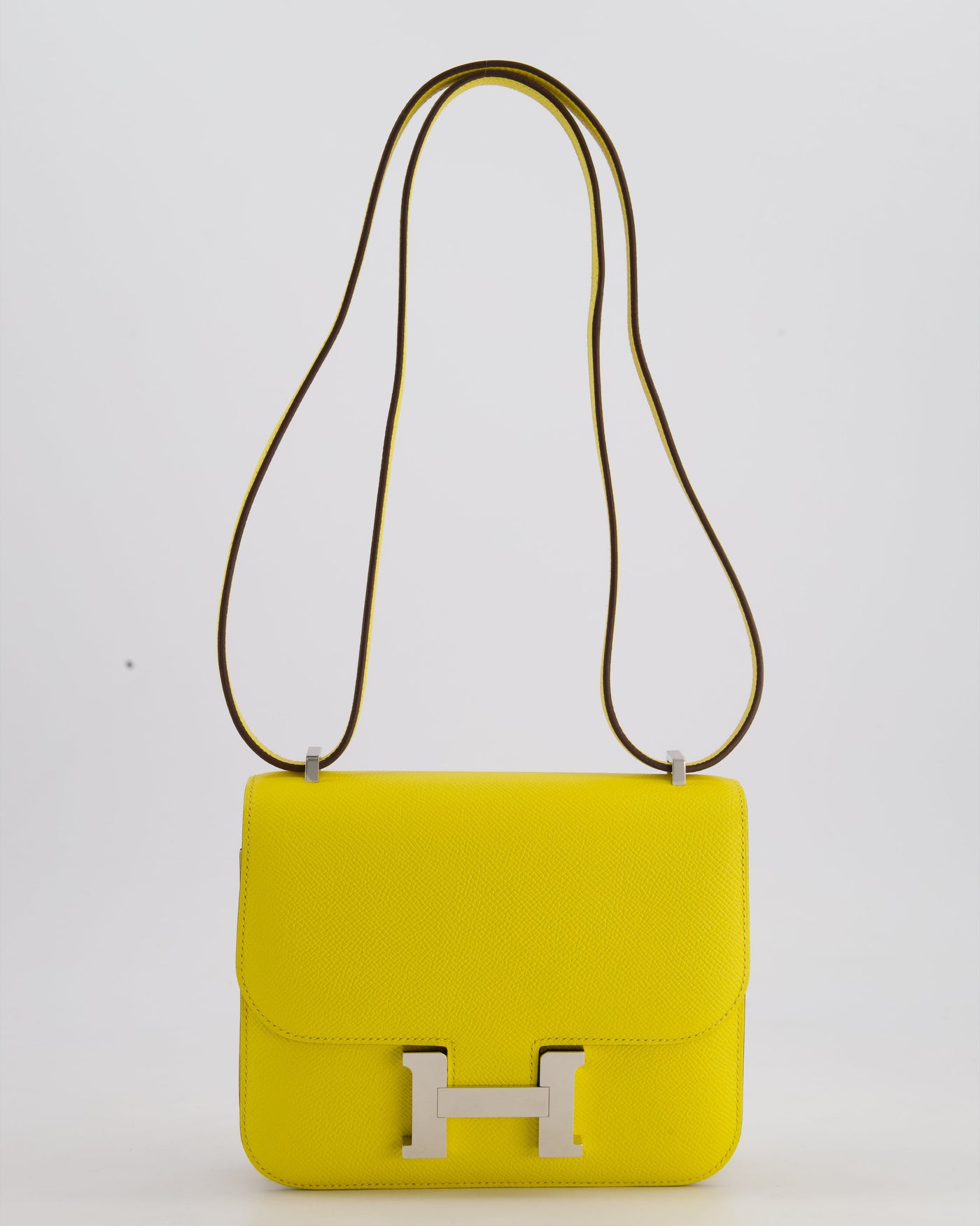 Hermes Constance III 18 Miroir Bag in Jaune De Naples Epsom Leather with Palladium Hardware - Product Image 3