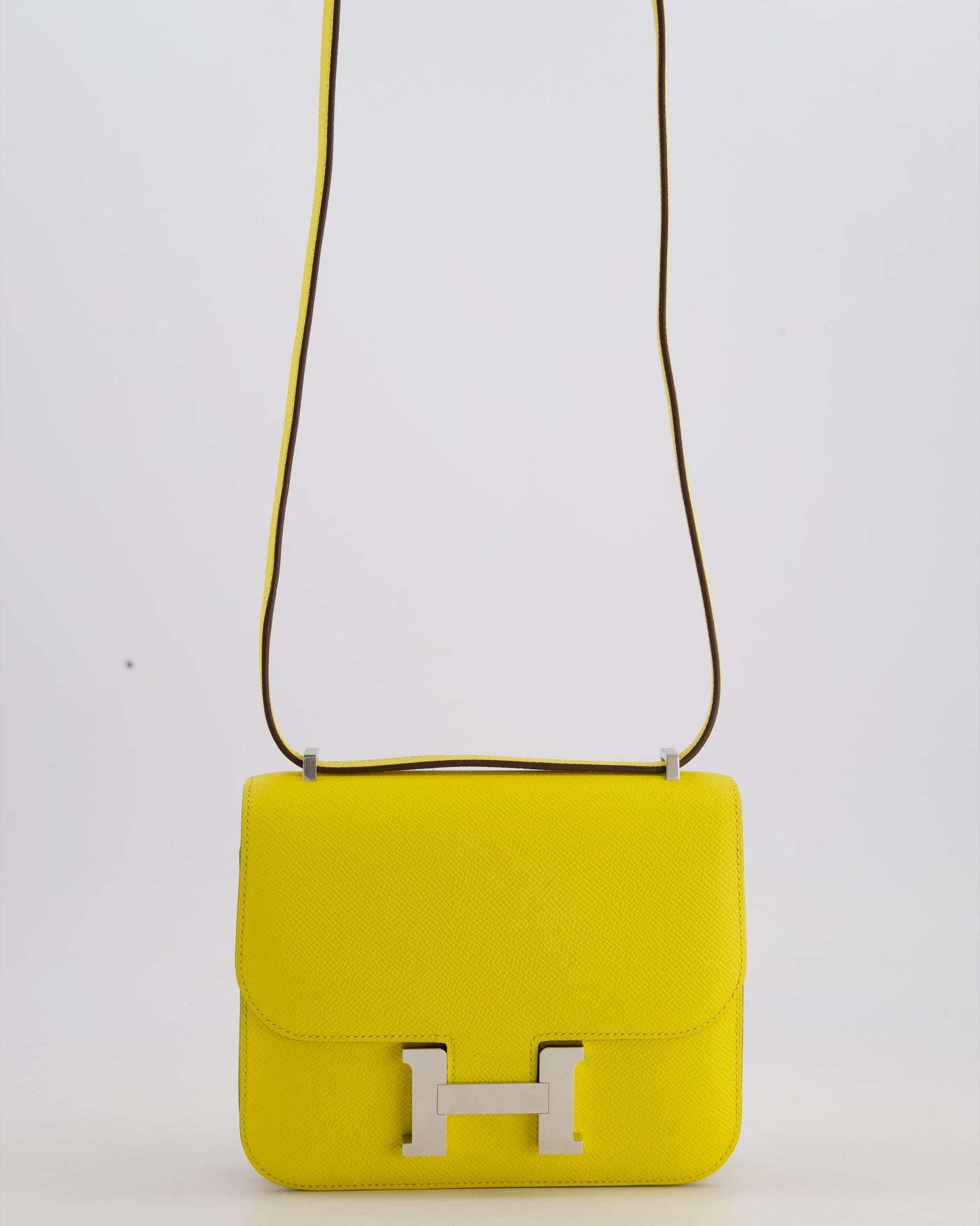 Hermes Constance III 18 Miroir Bag in Jaune De Naples Epsom Leather with Palladium Hardware - Product Image 17