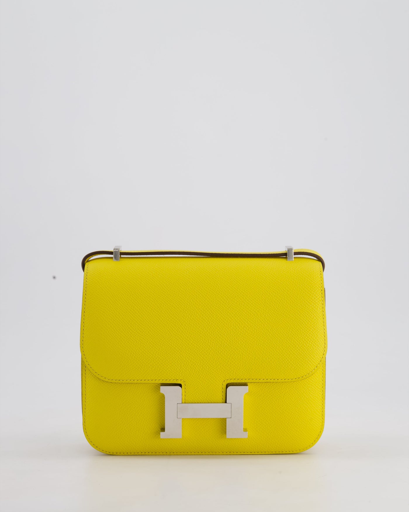 Hermes Constance III 18 Miroir Bag in Jaune De Naples Epsom Leather with Palladium Hardware - Product Image 19