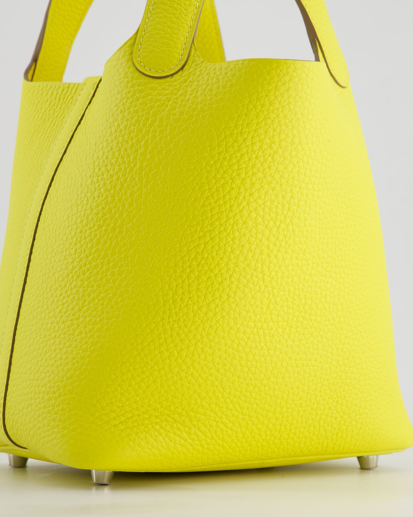 Hermes Picotin Lock Bag 18cm in Lime Clemence Leather with Palladium Hardware - Product Image 12