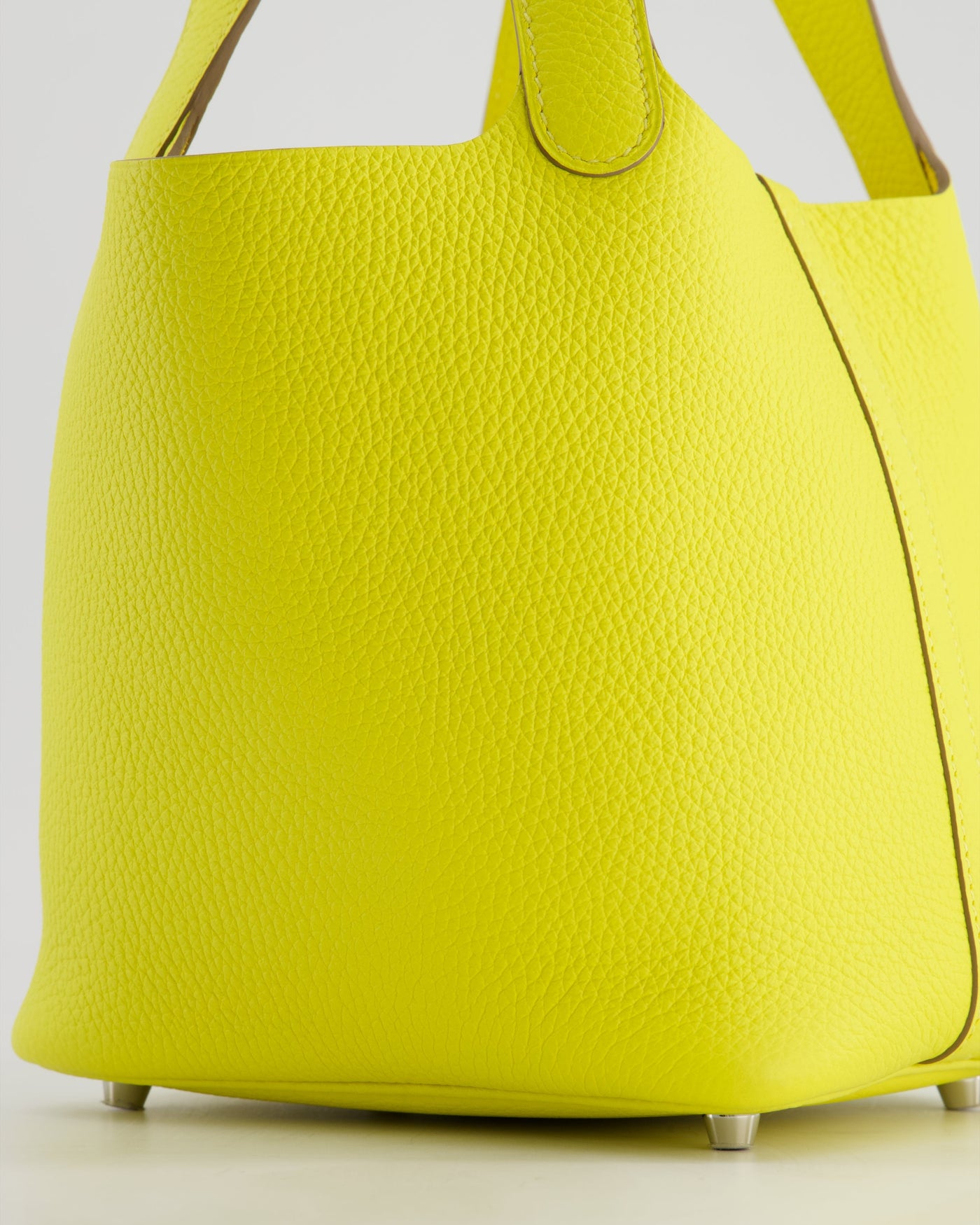 Hermes Picotin Lock Bag 18cm in Lime Clemence Leather with Palladium Hardware - Product Image 13