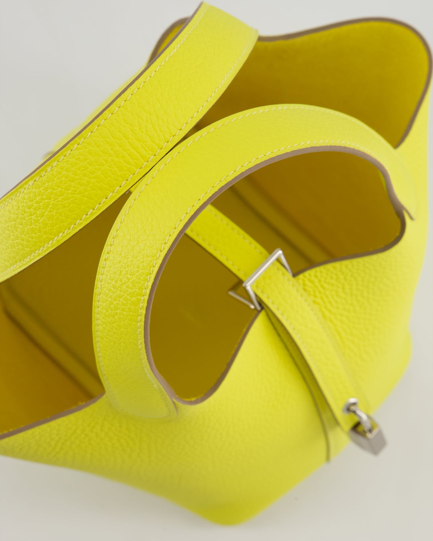 Hermes Picotin Lock Bag 18cm in Lime Clemence Leather with Palladium Hardware - Product Image 14