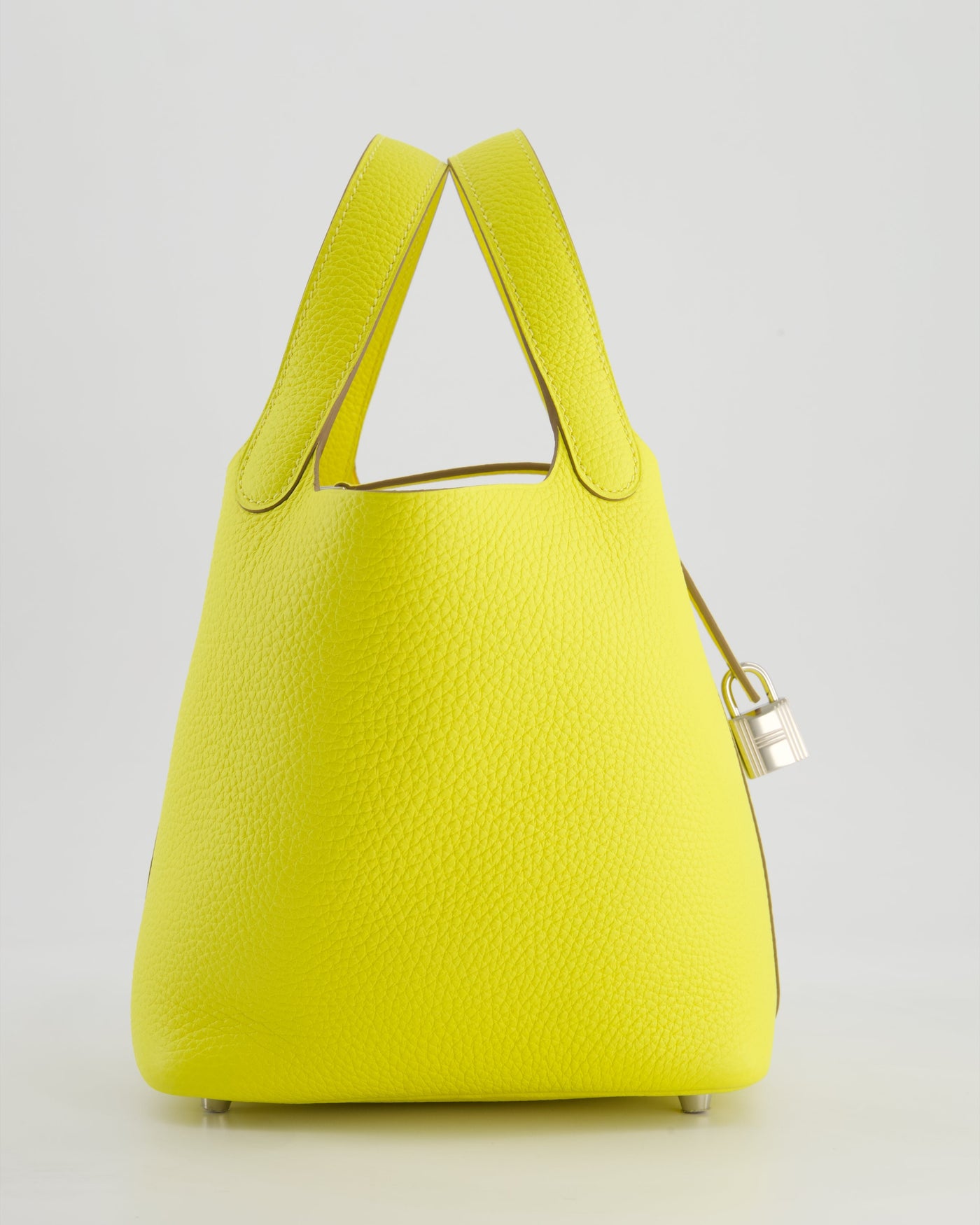 Hermes Picotin Lock Bag 18cm in Lime Clemence Leather with Palladium Hardware - Product Image 4