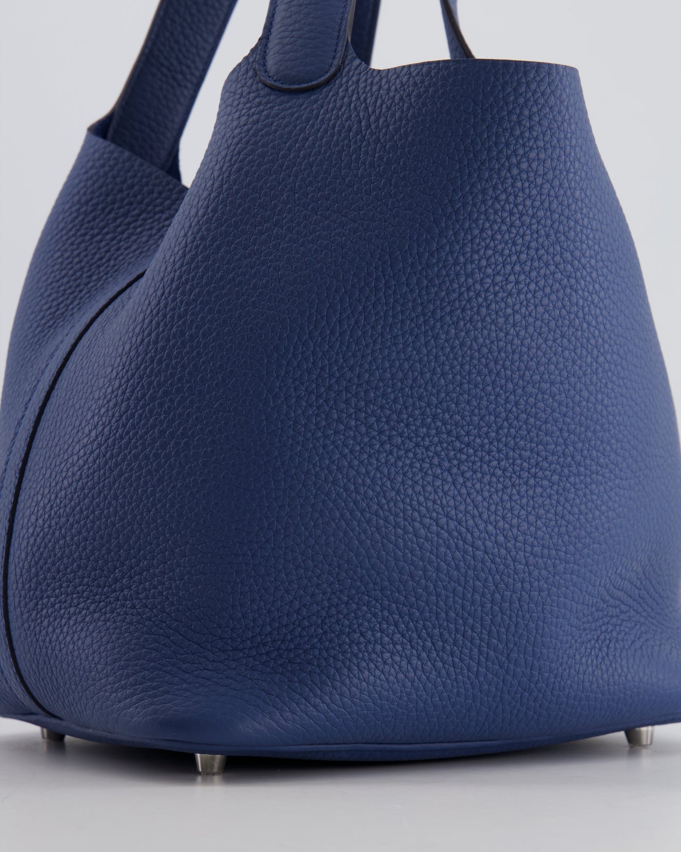 Hermes Picotin Lock Bag 22 in Blue Tie Clemence Leather with Palladium Hardware - Product Image 11