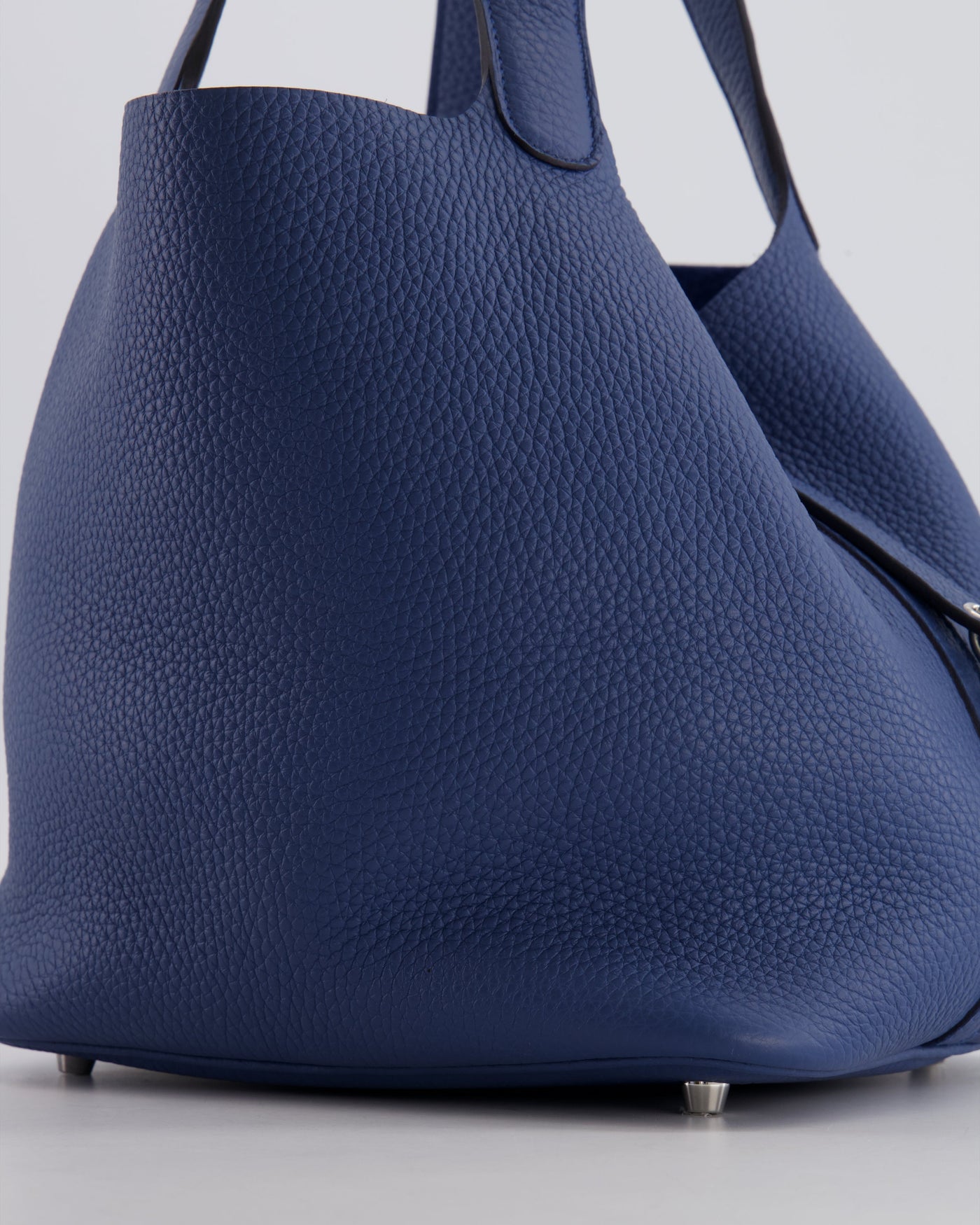 Hermes Picotin Lock Bag 22 in Blue Tie Clemence Leather with Palladium Hardware - Product Image 9