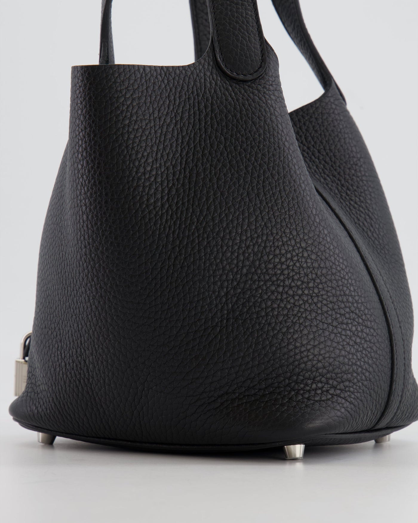 Hermes Picotin 18cm Lock Bag in Noir Clemence Leather with Palladium Hardware - Product Image 13