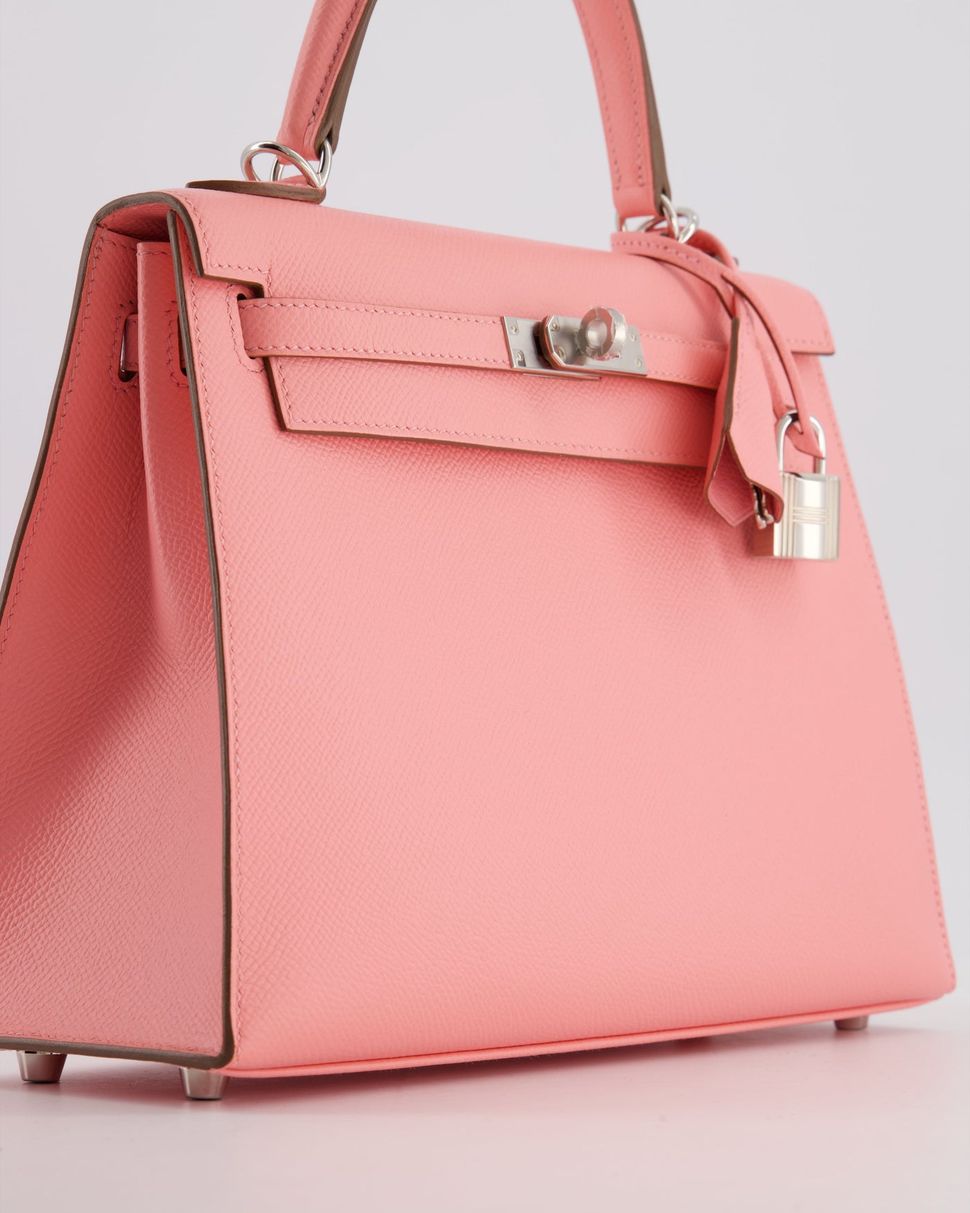 *RARE* Hermes Kelly 25 Sellier Bag in Rose Confetti in Epsom Leather with Palladium Hardware - Product Image 11