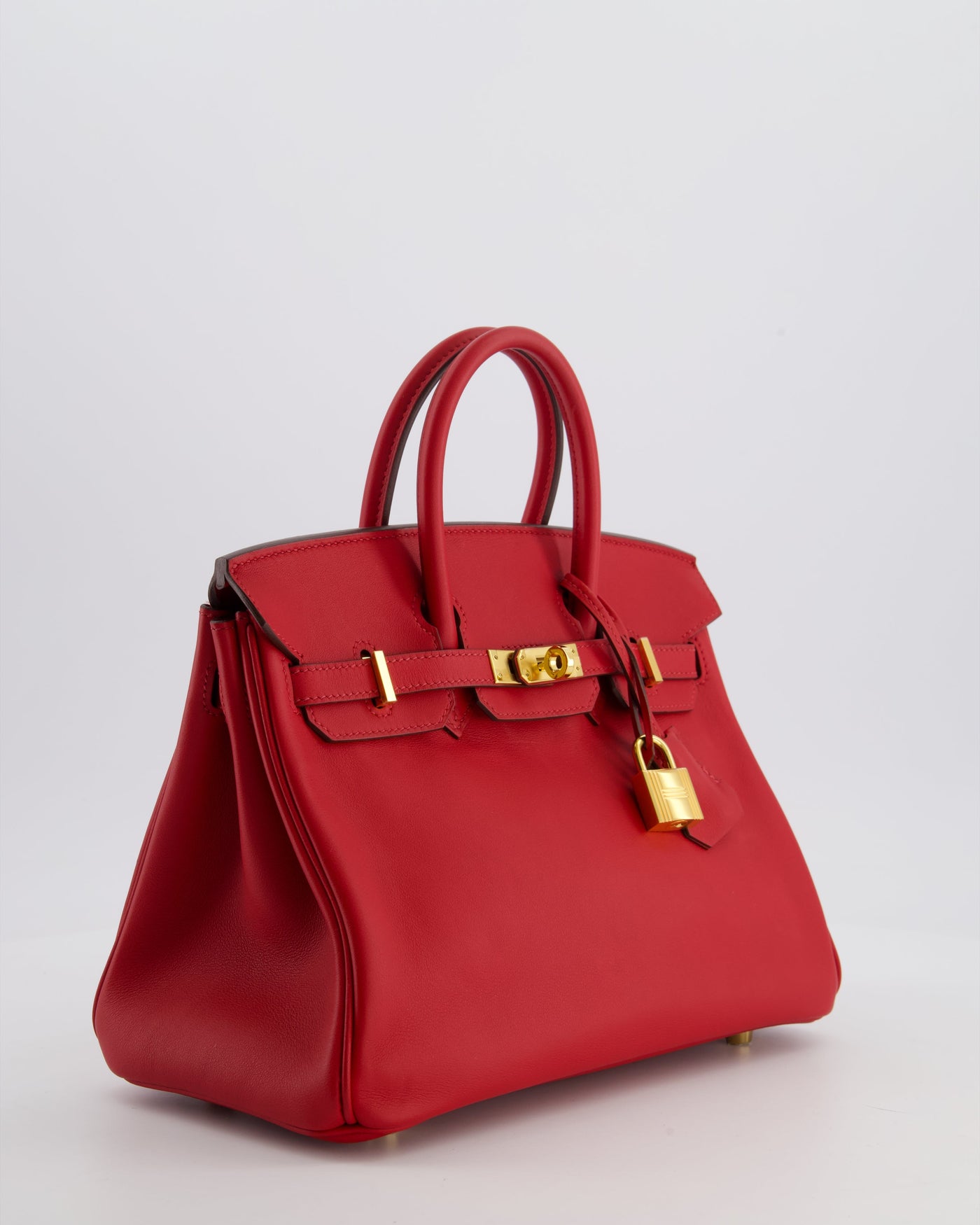 Hermes Birkin 25 Retourne Bag in Rouge Grenat Swift Leather with Gold Hardware - Product Image 3