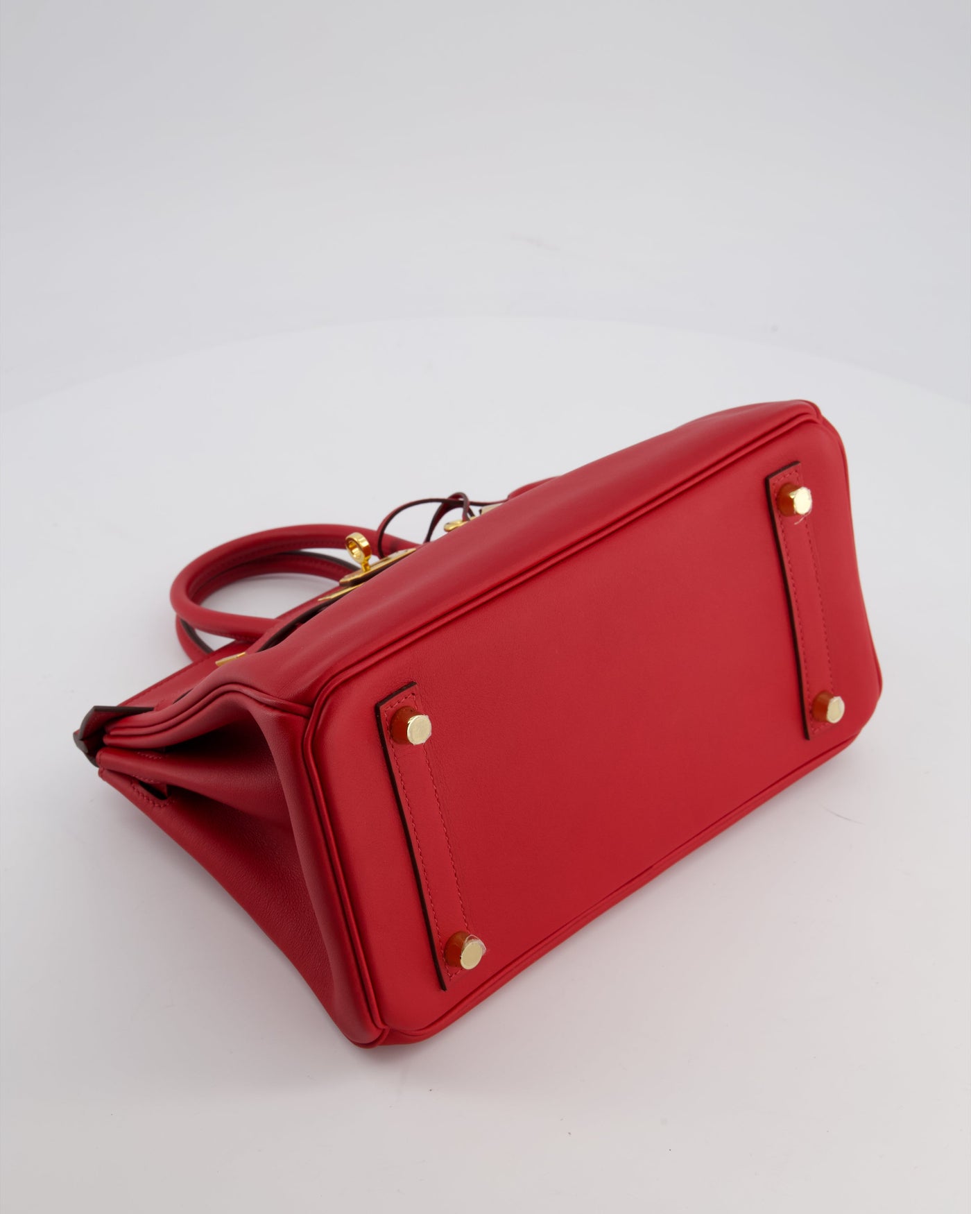Hermes Birkin 25 Retourne Bag in Rouge Grenat Swift Leather with Gold Hardware - Product Image 17