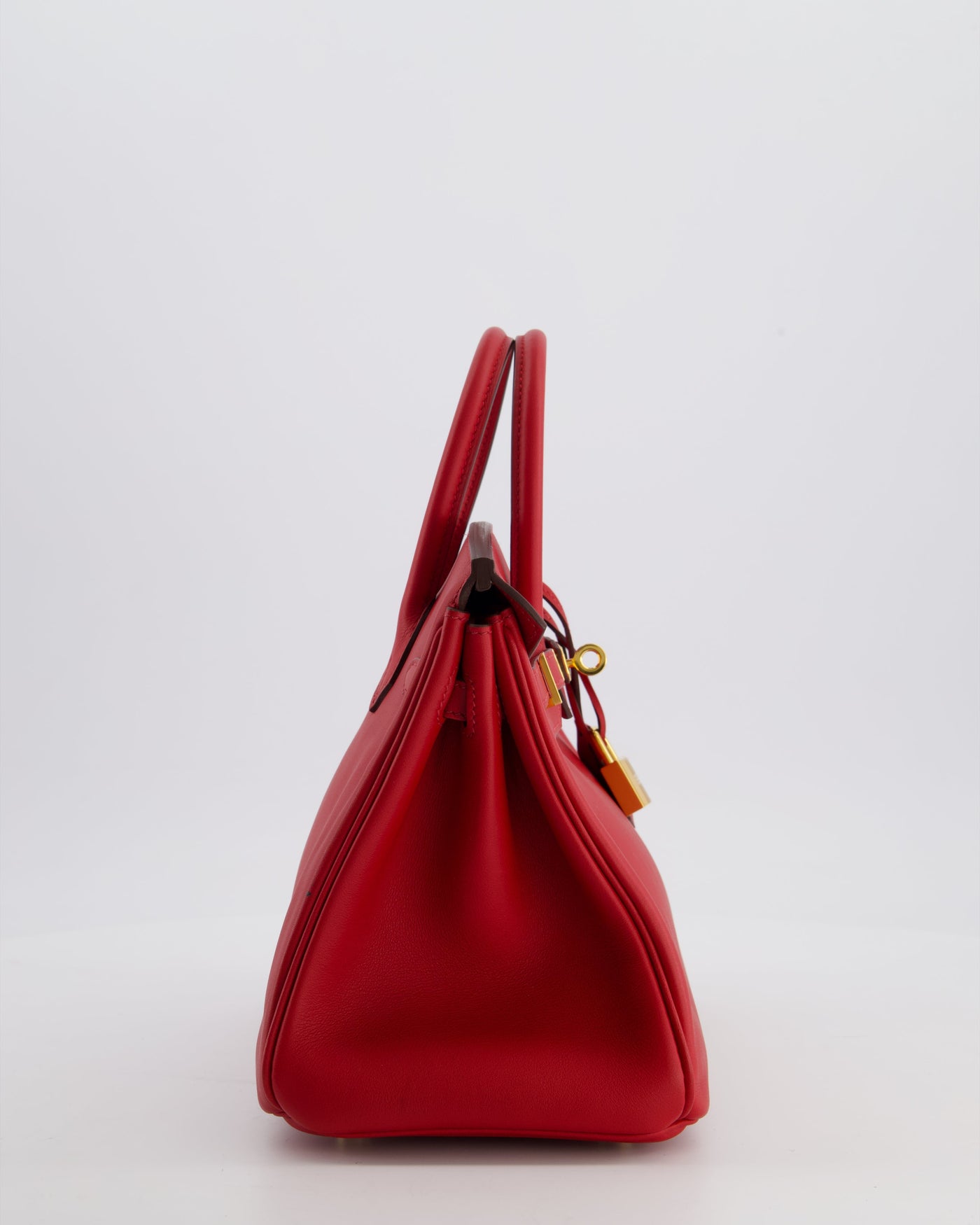 Hermes Birkin 25 Retourne Bag in Rouge Grenat Swift Leather with Gold Hardware - Product Image 4