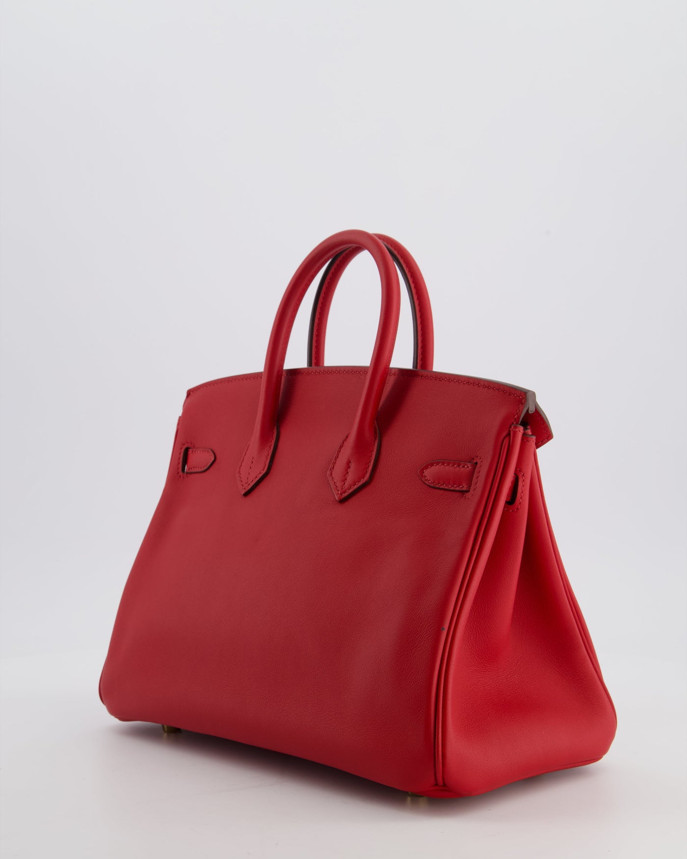 Hermes Birkin 25 Retourne Bag in Rouge Grenat Swift Leather with Gold Hardware - Product Image 5