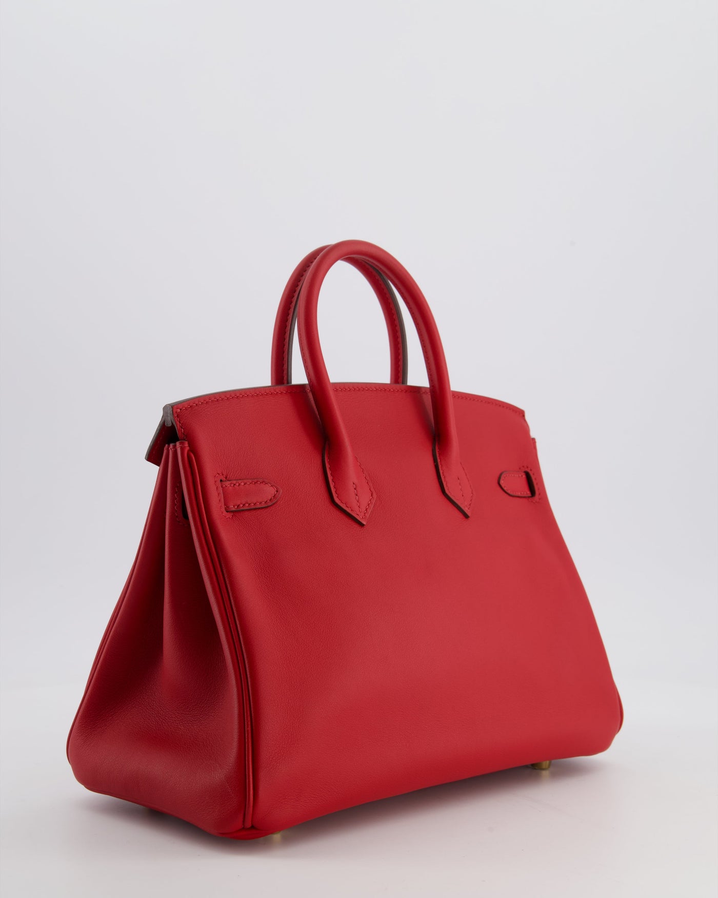 Hermes Birkin 25 Retourne Bag in Rouge Grenat Swift Leather with Gold Hardware - Product Image 7