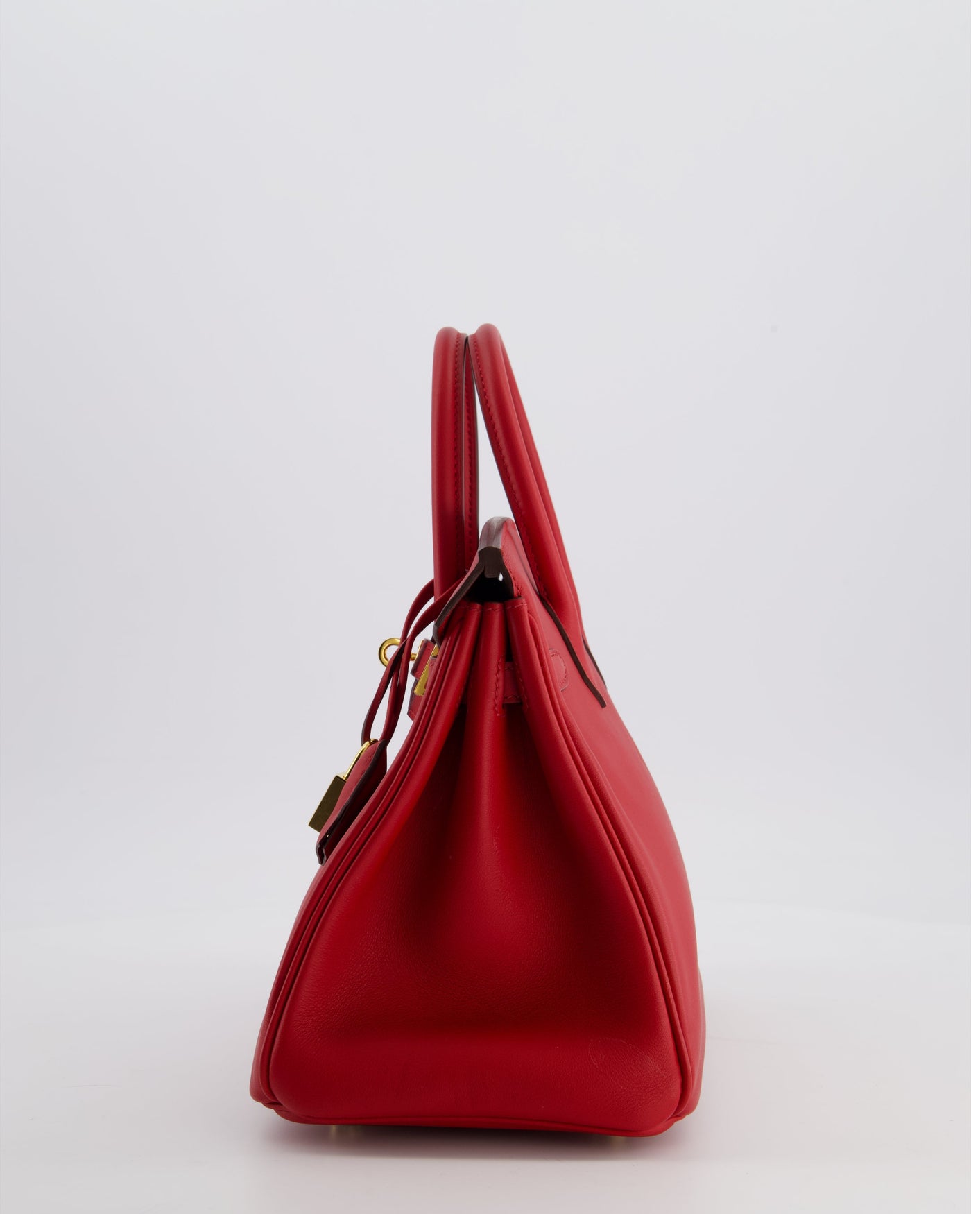 Hermes Birkin 25 Retourne Bag in Rouge Grenat Swift Leather with Gold Hardware - Product Image 8