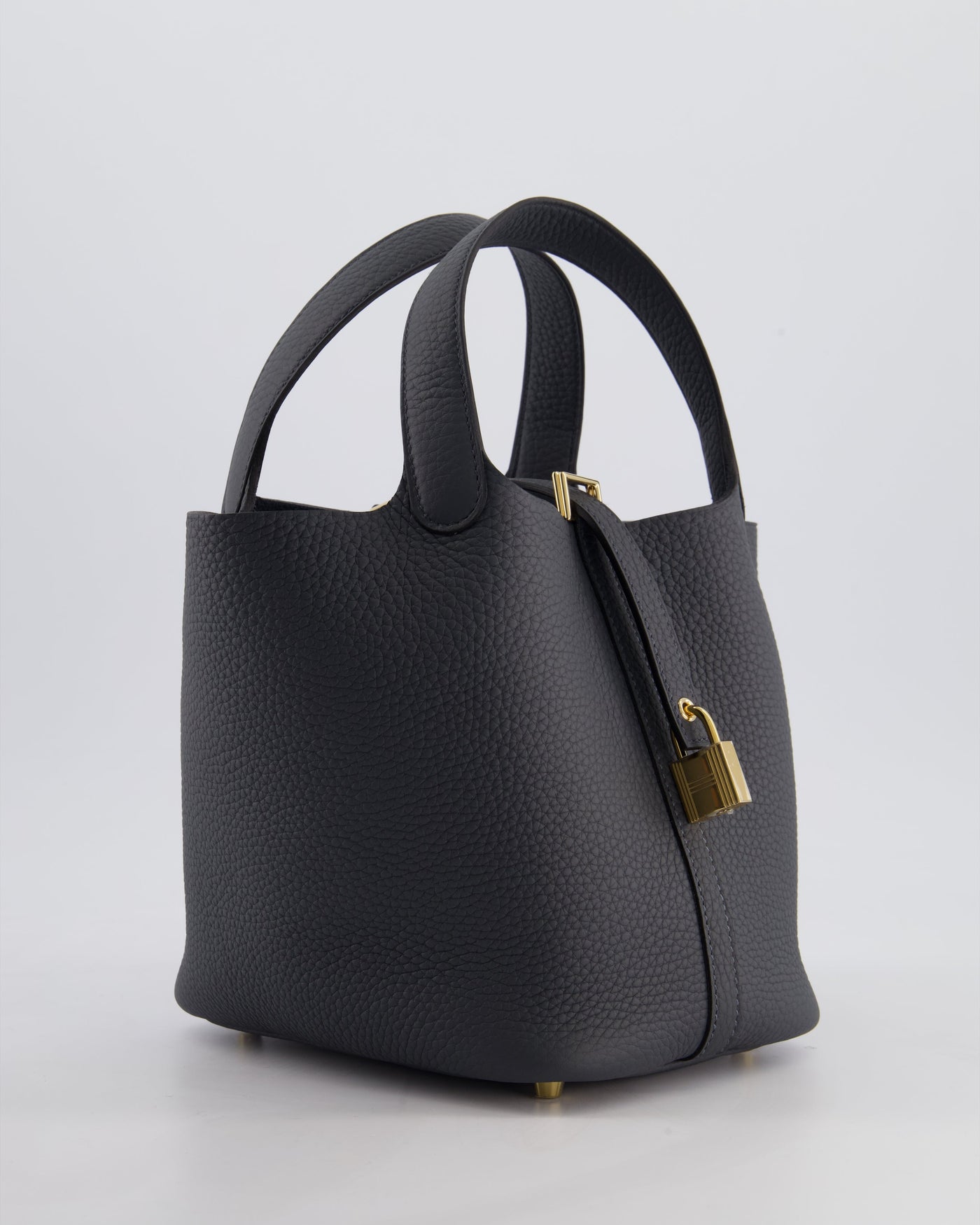 *HOT* Hermes Picotin Lock 18 Bag in Gris Misty Clemence Leather with Permabrass Hardware - Product Image 2