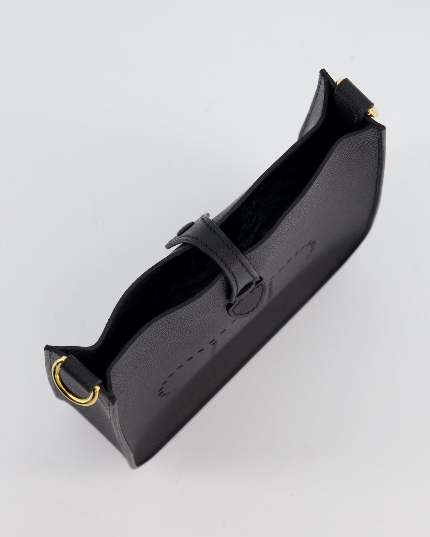 Hermes Black Mini Evelyne Sellier Bag in Epsom Leather with Gold Hardware - Product Image 14