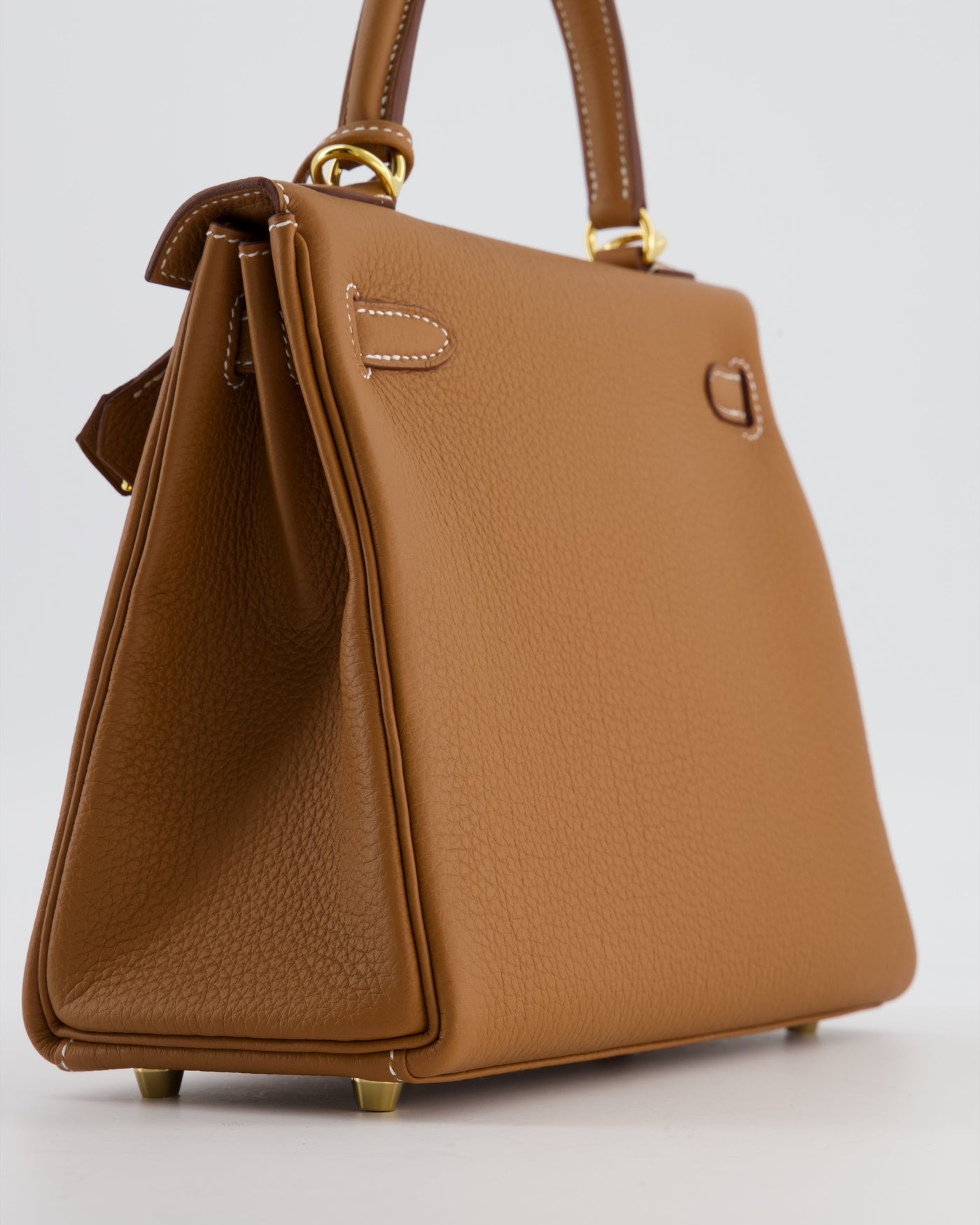 Hermes Kelly 25 Retourne Bag in Gold Togo Leather with Gold Hardware - Product Image 12