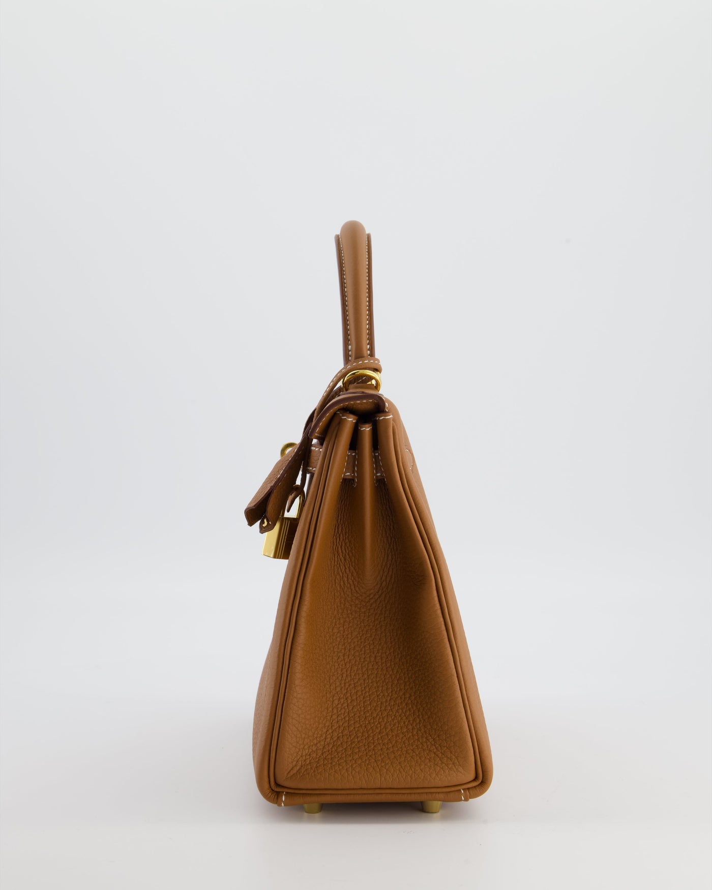 Hermes Kelly 25 Retourne Bag in Gold Togo Leather with Gold Hardware - Product Image 8