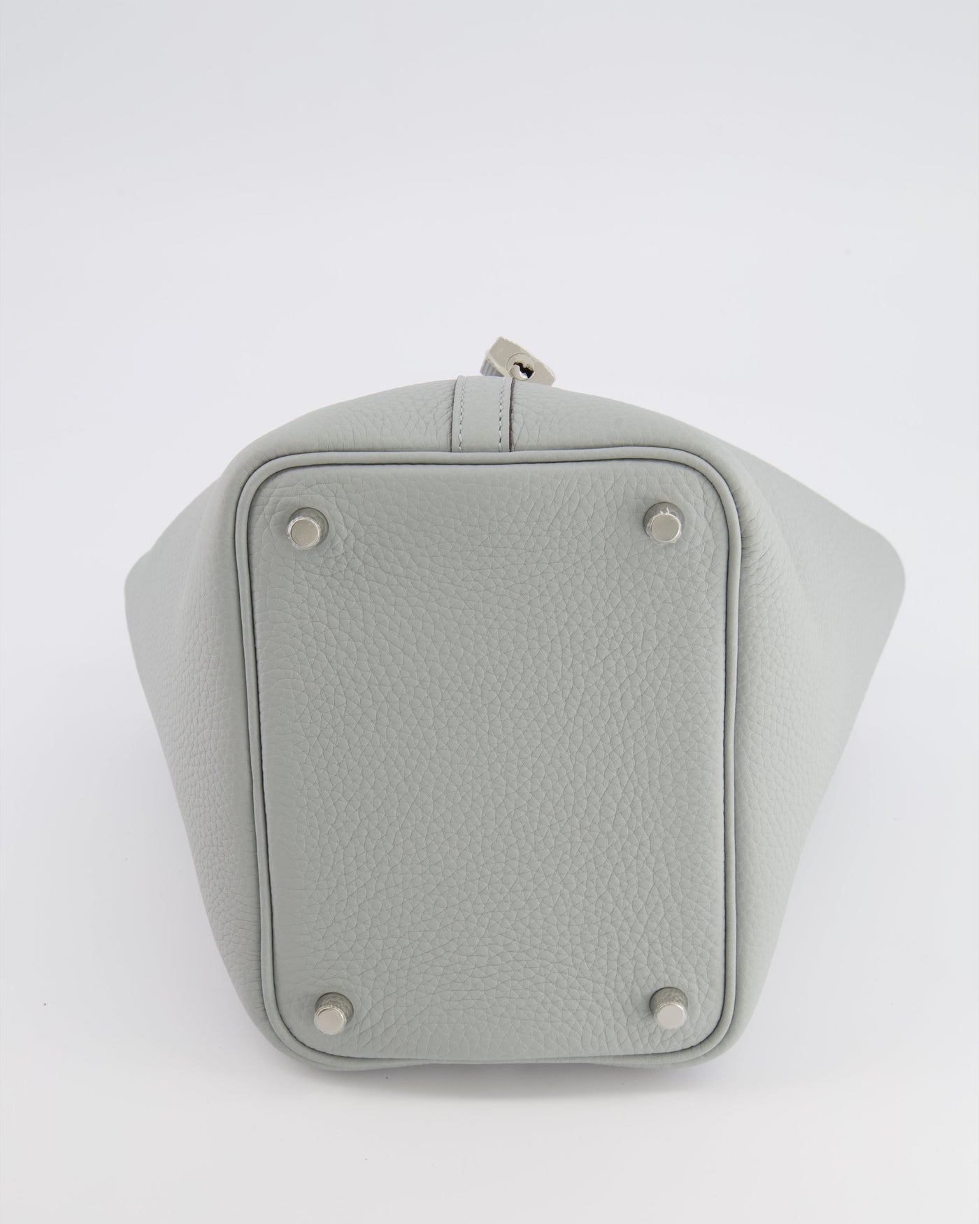 *HOT* Hermes Picotin Lock Bag 18cm in Bleu Glacier Clemence Leather with Palladium Hardware - Product Image 14