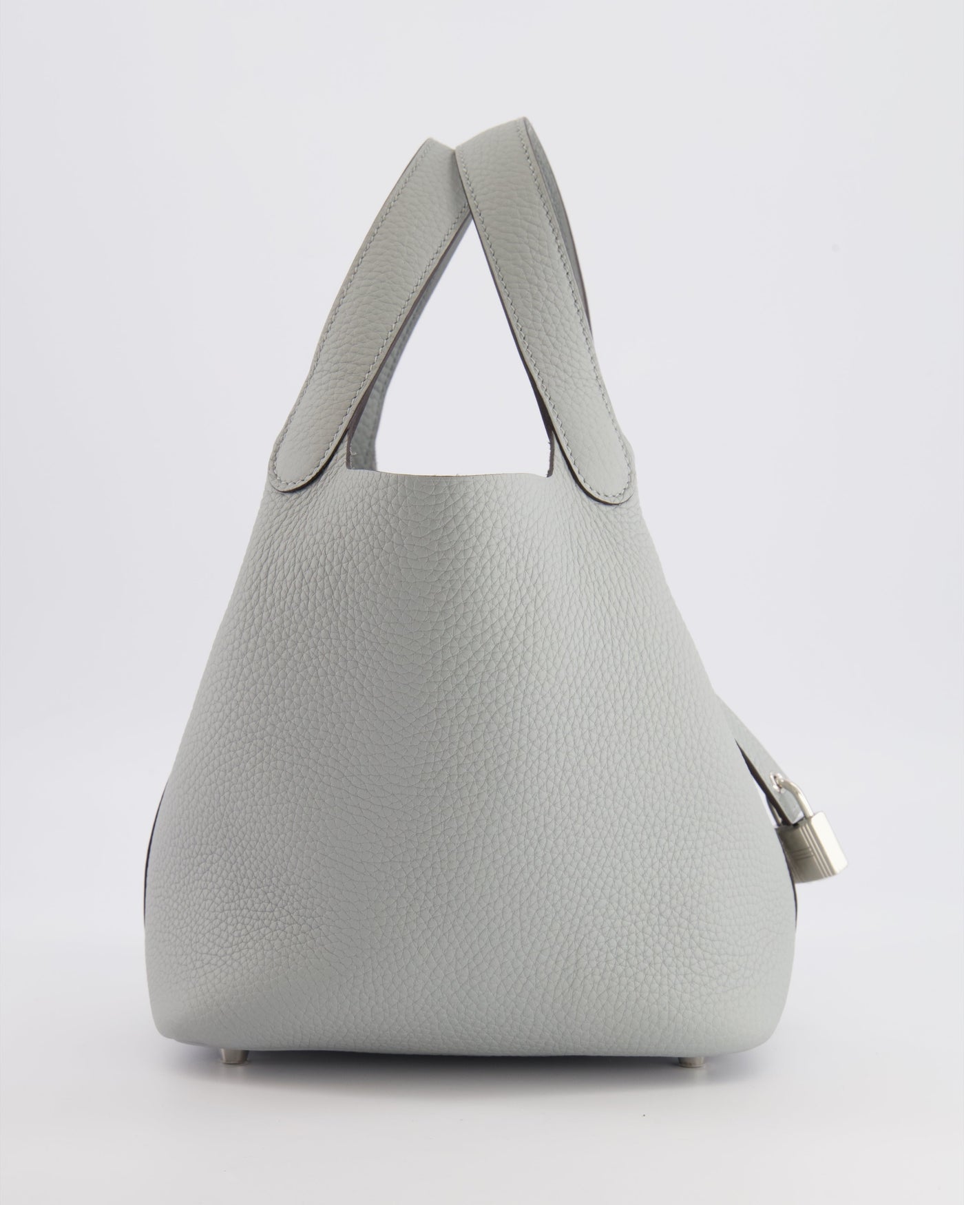 *HOT* Hermes Picotin Lock Bag 18cm in Bleu Glacier Clemence Leather with Palladium Hardware - Product Image 6