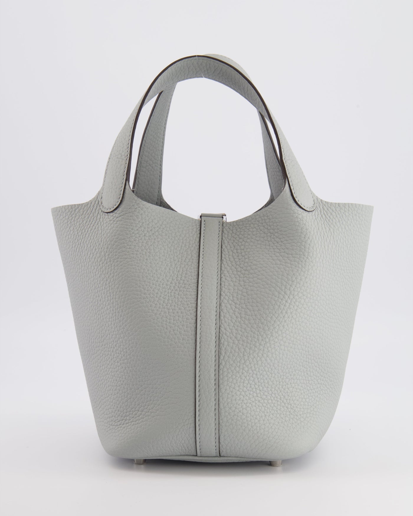 *HOT* Hermes Picotin Lock Bag 18cm in Bleu Glacier Clemence Leather with Palladium Hardware - Product Image 4