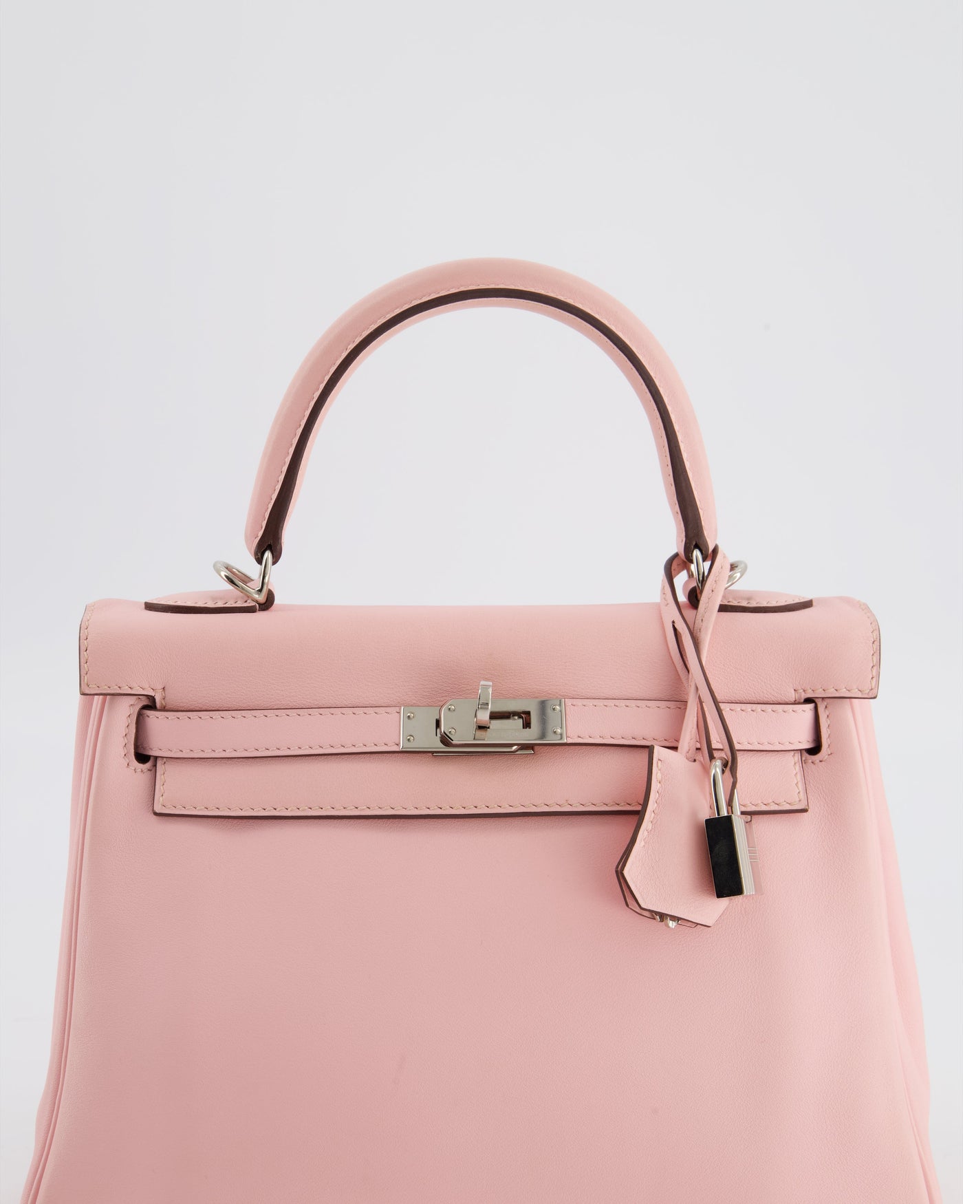 Hermes Kelly 25 Retourne Bag in Rose Sakura Swift Leather with Palladium Hardware - Product Image 11