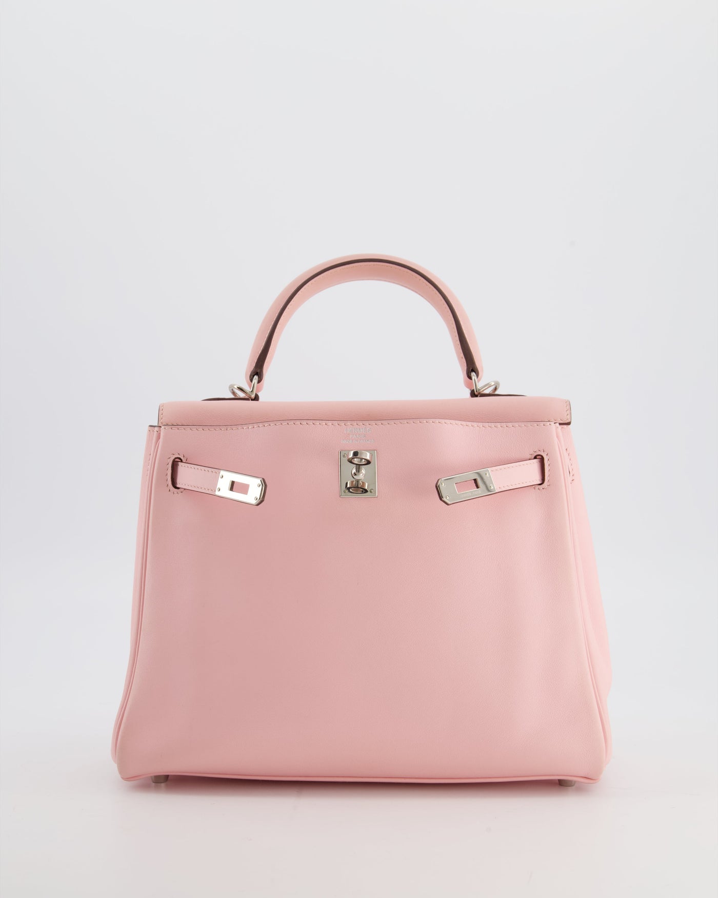 Hermes Kelly 25 Retourne Bag in Rose Sakura Swift Leather with Palladium Hardware - Product Image 13