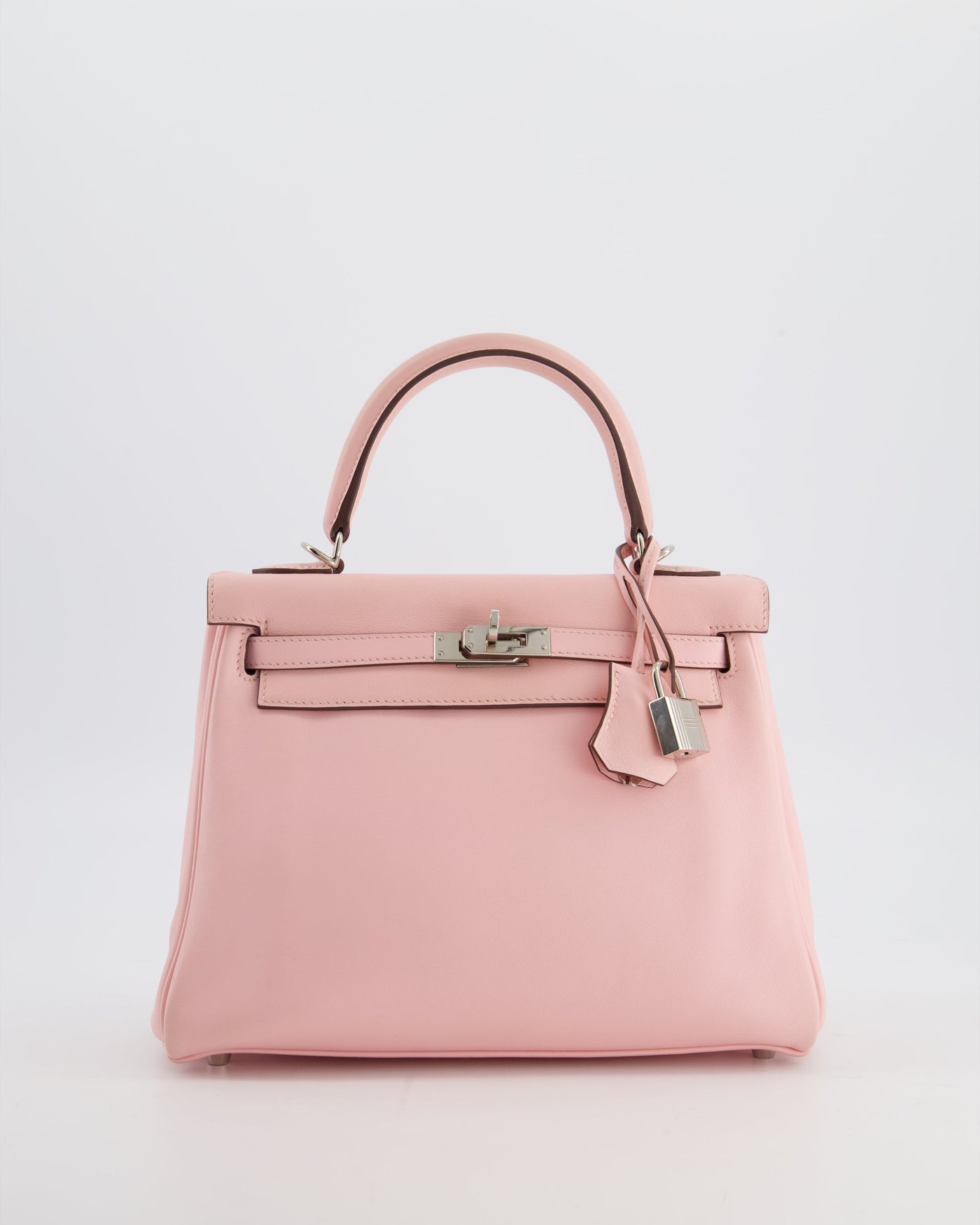 Hermes Kelly 25 Retourne Bag in Rose Sakura Swift Leather with Palladium Hardware - Product Image 2