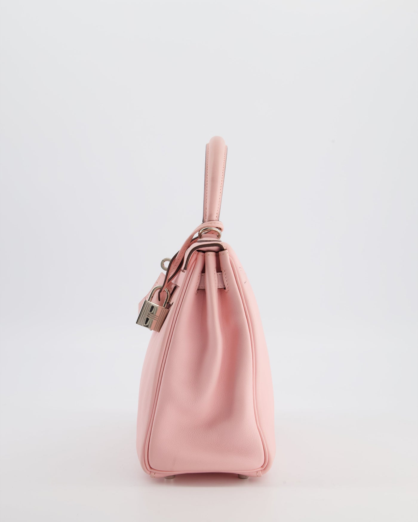 Hermes Kelly 25 Retourne Bag in Rose Sakura Swift Leather with Palladium Hardware - Product Image 8