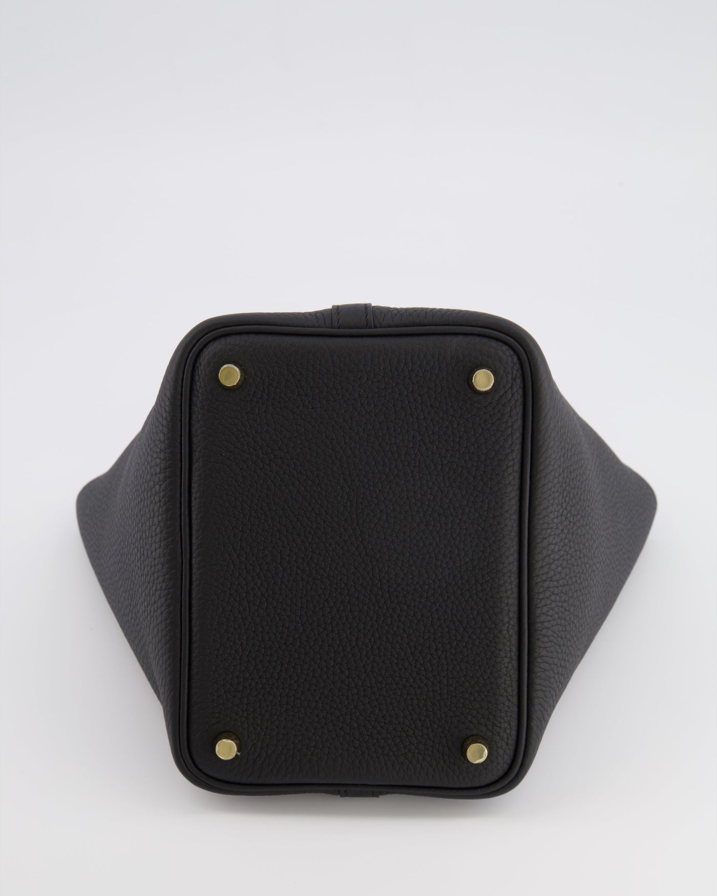 Hermes Picotin Lock Bag 18cm in Noir Clemence Leather with Gold Hardware - Product Image 16
