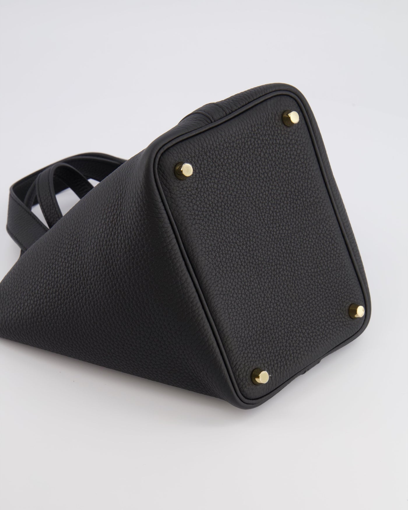 Hermes Picotin Lock Bag 18cm in Noir Clemence Leather with Gold Hardware - Product Image 17