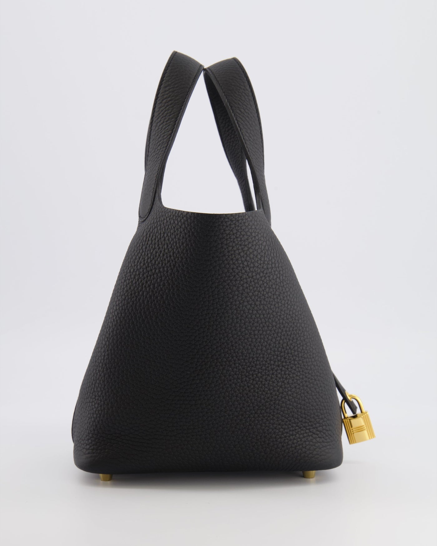Hermes Picotin Lock Bag 18cm in Noir Clemence Leather with Gold Hardware - Product Image 4