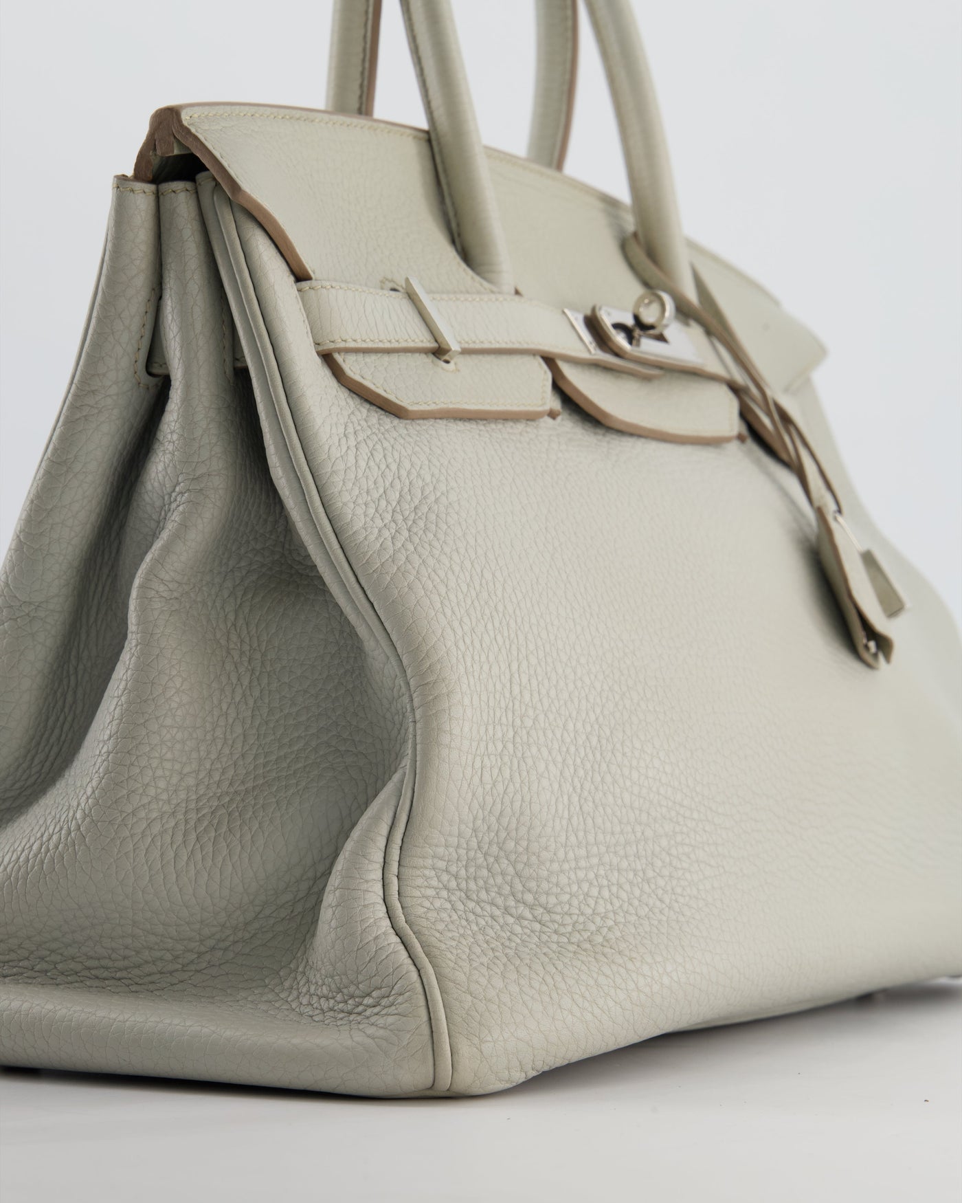 Hermes Birkin 35 Retourne Bag in Gris Perle Togo Leather with Palladium Hardware - Product Image 10