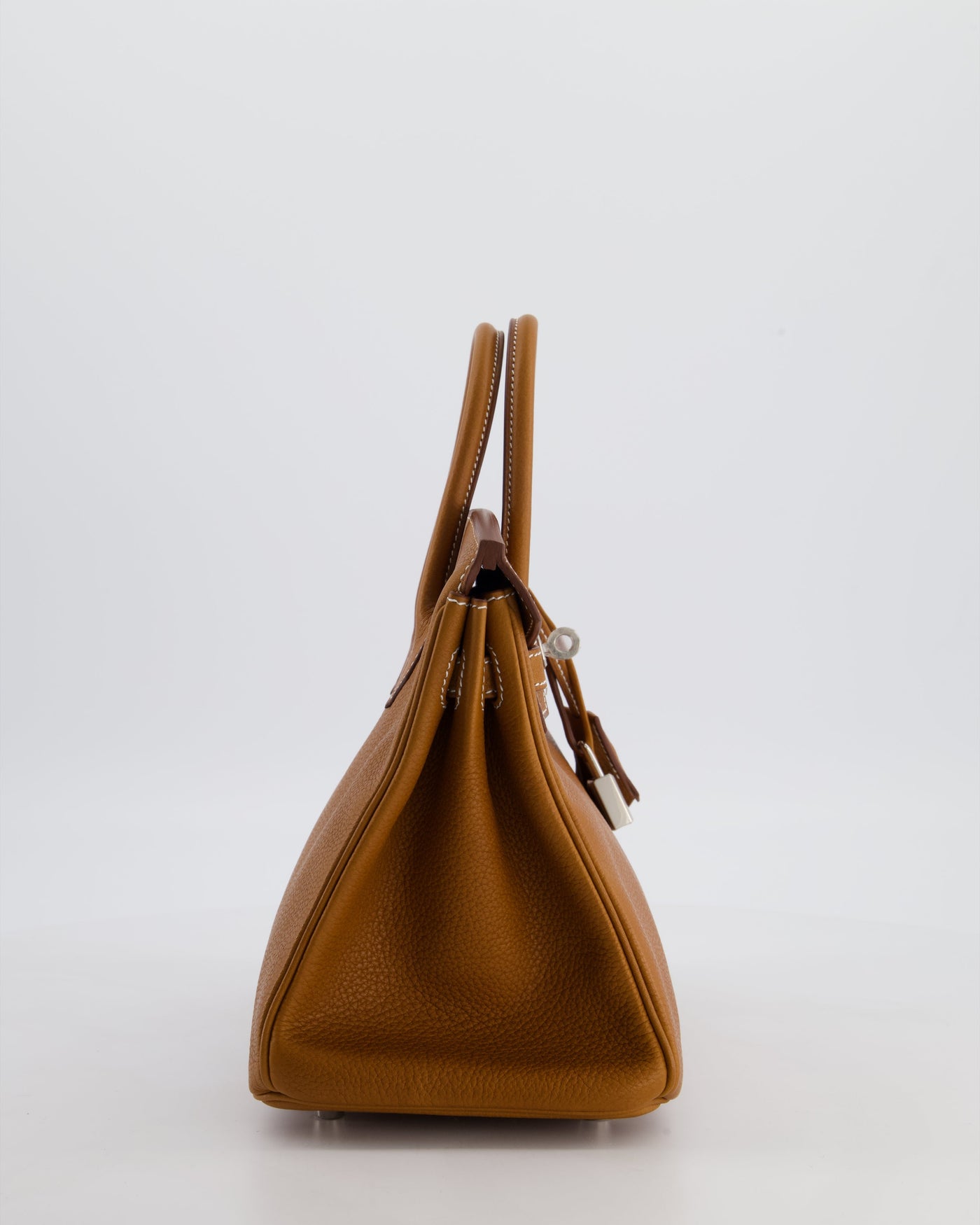 *RARE* Hermes Birkin 25 Retourne Bag in Fauve Barenia Faubourg Leather with Palladium Hardware - Product Image 4