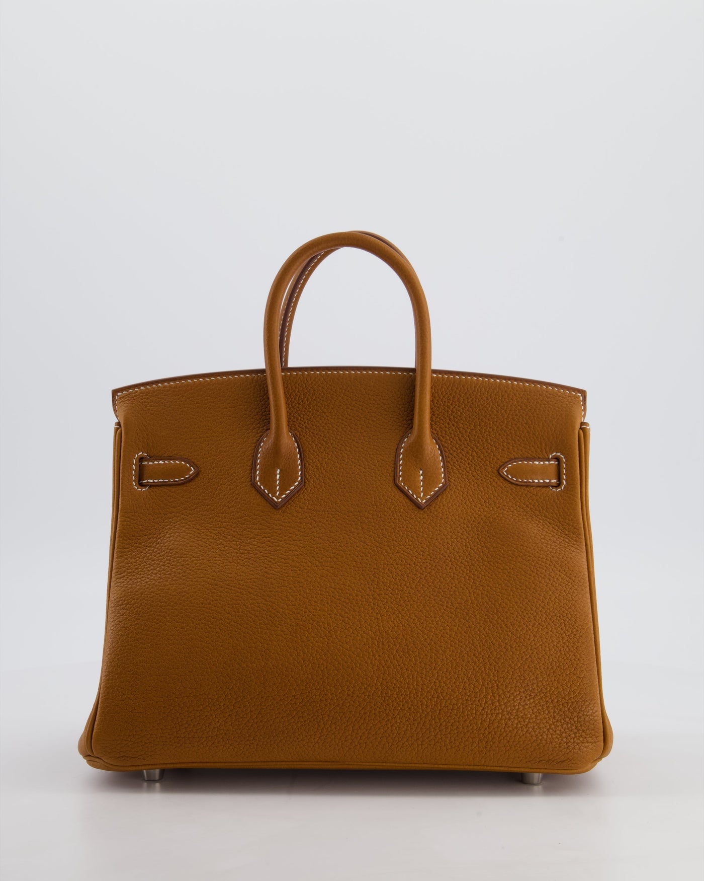 *RARE* Hermes Birkin 25 Retourne Bag in Fauve Barenia Faubourg Leather with Palladium Hardware - Product Image 6