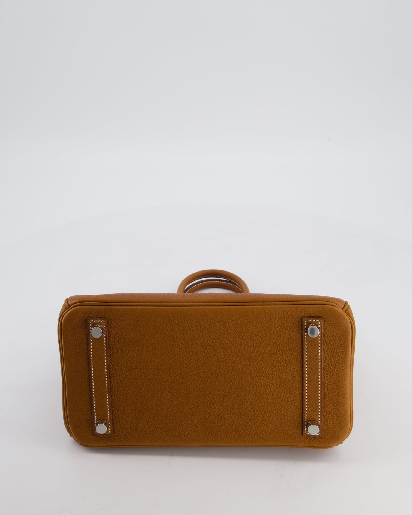 *RARE* Hermes Birkin 25 Retourne Bag in Fauve Barenia Faubourg Leather with Palladium Hardware - Product Image 19
