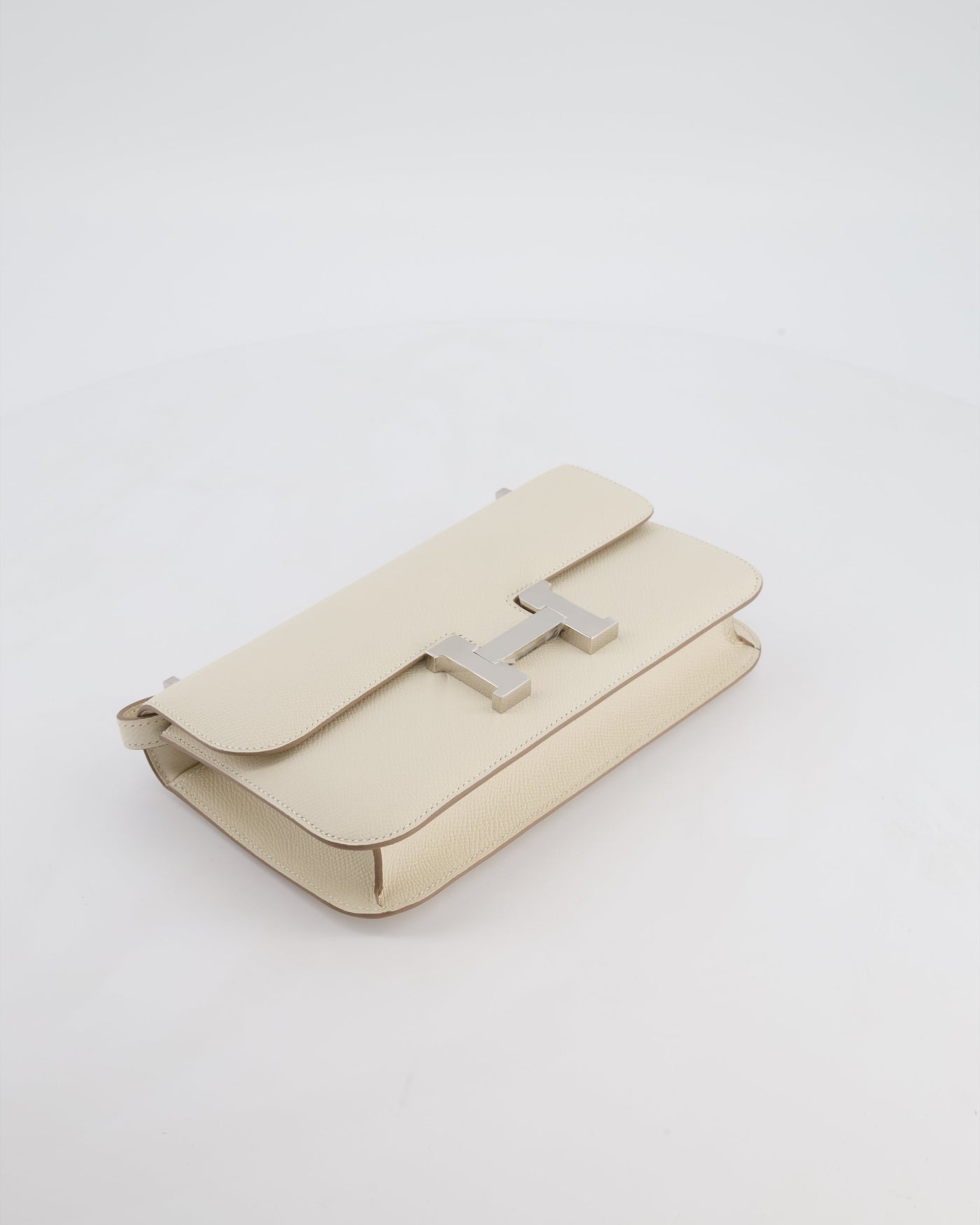 *NEW RELEASE* Hermes Constance 1-Elan Miroir Bag in Craie Epsom Leather with Palladium Hardware - Product Image 18
