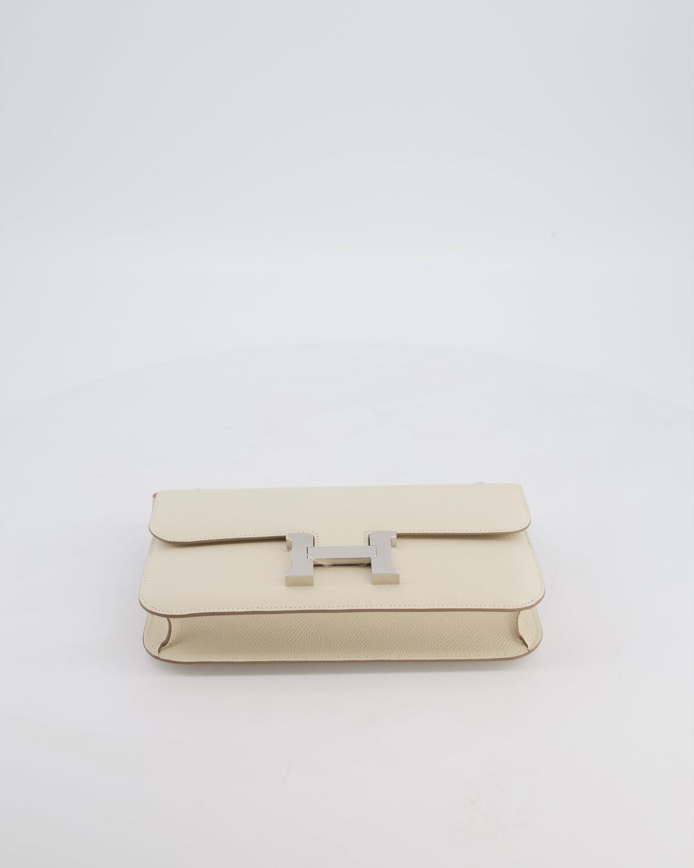 *NEW RELEASE* Hermes Constance 1-Elan Miroir Bag in Craie Epsom Leather with Palladium Hardware - Product Image 20