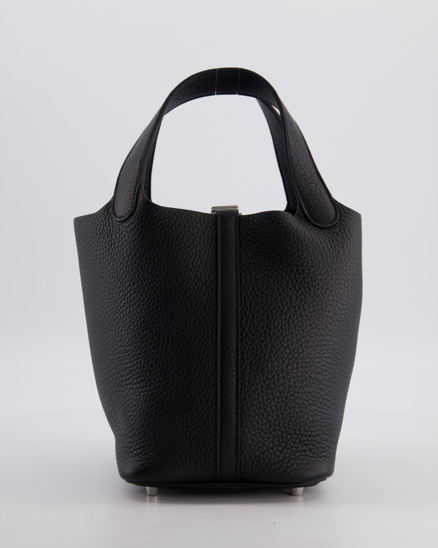 Hermes Picotin Lock 18 Bag in Noir Clemence Leather with Palladium Hardware - Product Image 5
