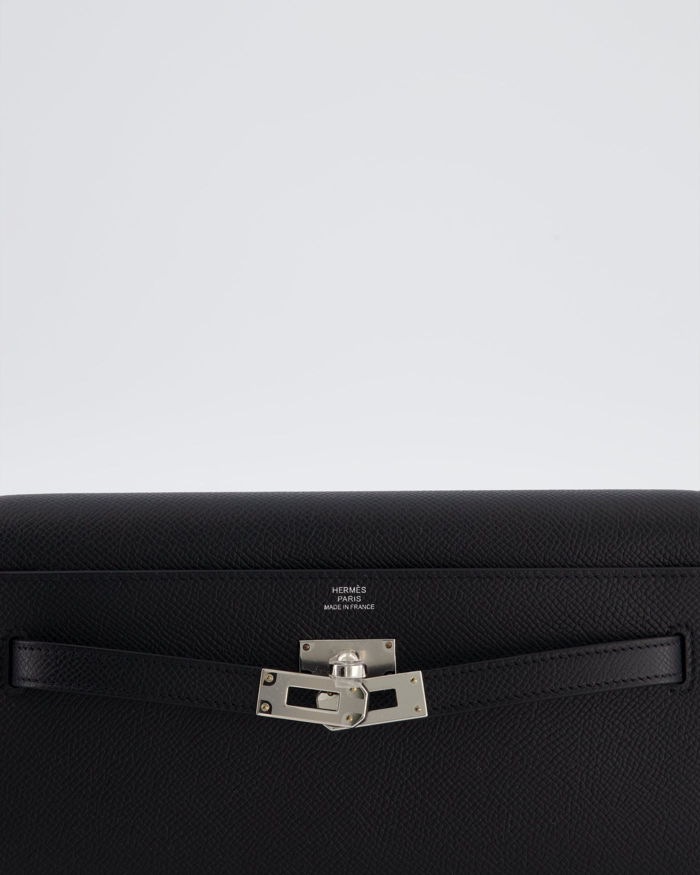 Hermes Kelly To Go Bag in Noir Epsom Leather with Palladium Hardware - Product Image 17