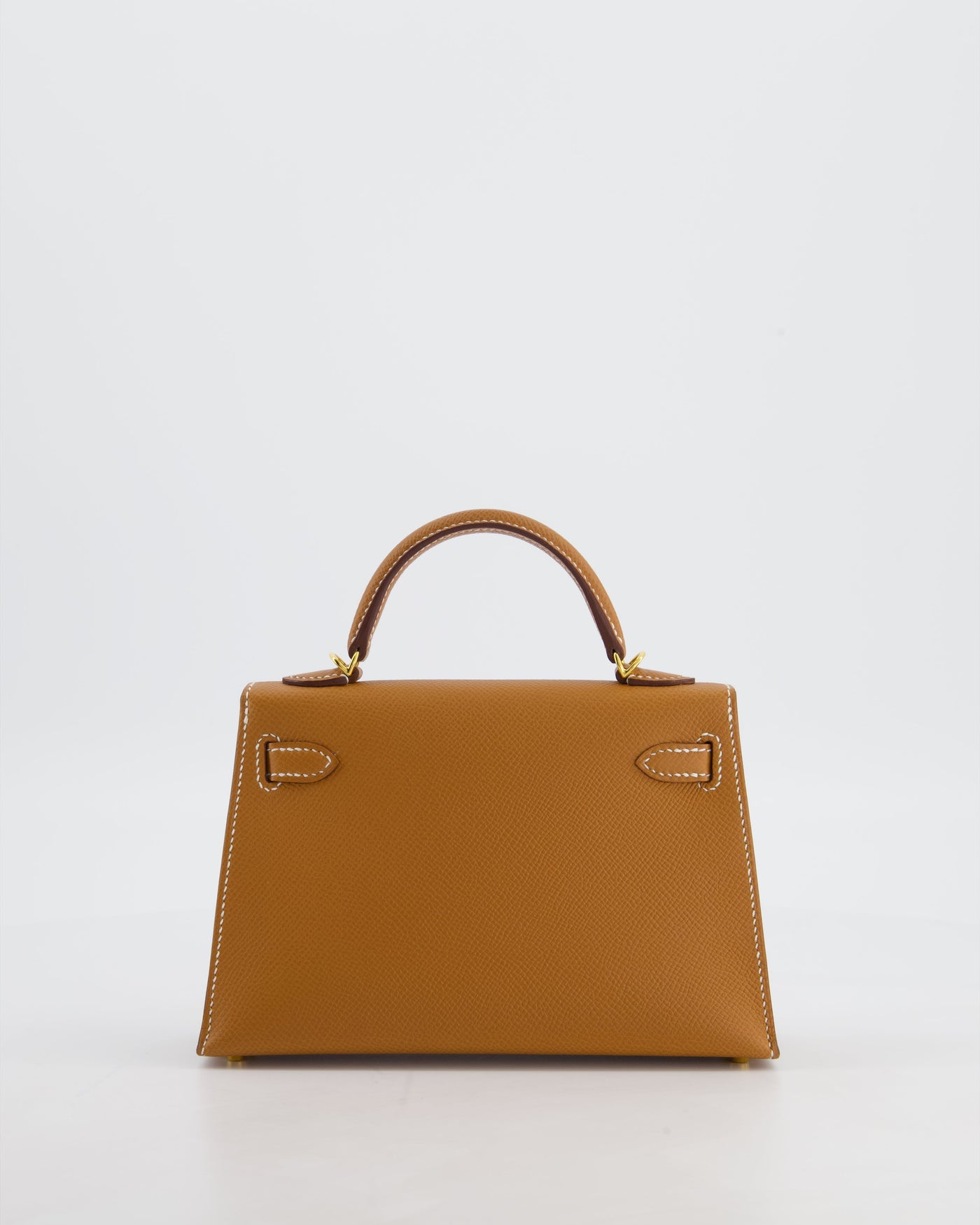 Hermes Mini Kelly II 20 Bag in Gold Epsom Leather with Gold Hardware - Product Image 6