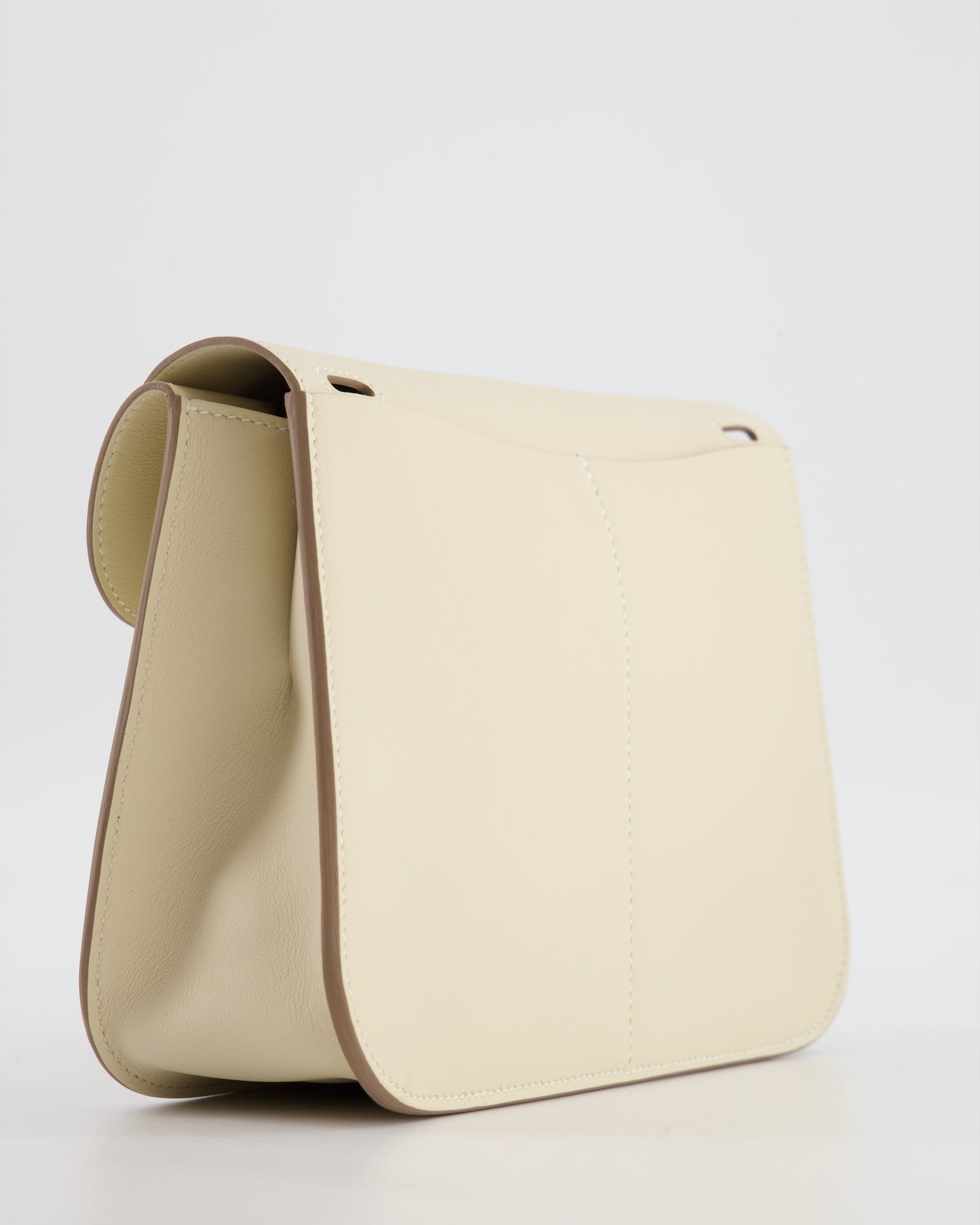 *NEW SIZE* Hermes Mini Halzan Bag in Craie Swift Leather with Gold Hardware - Product Image 14