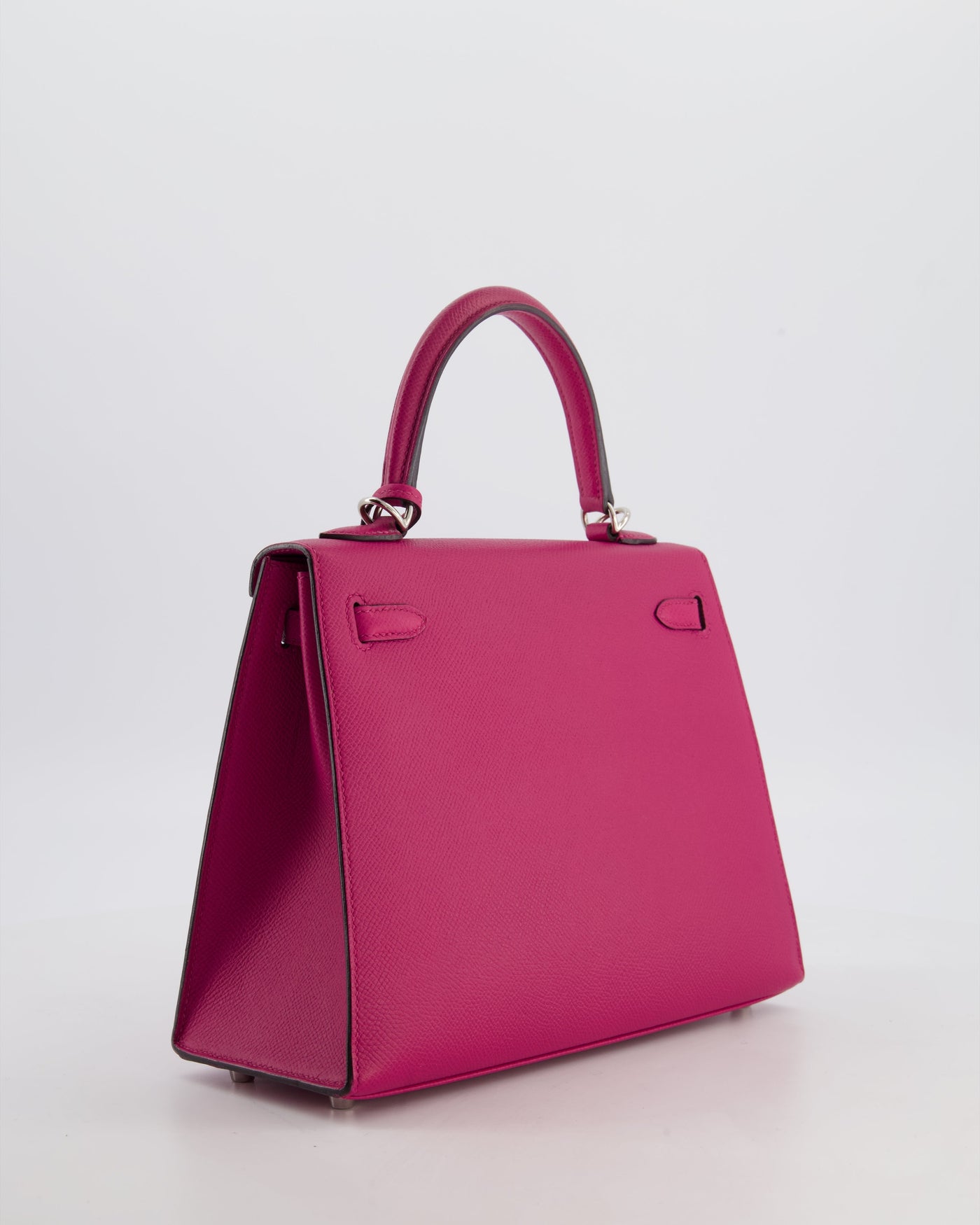 Hermes Kelly 25 Sellier Bag in Rose Pourpre Epsom Leather with Palladium Hardware - Product Image 7
