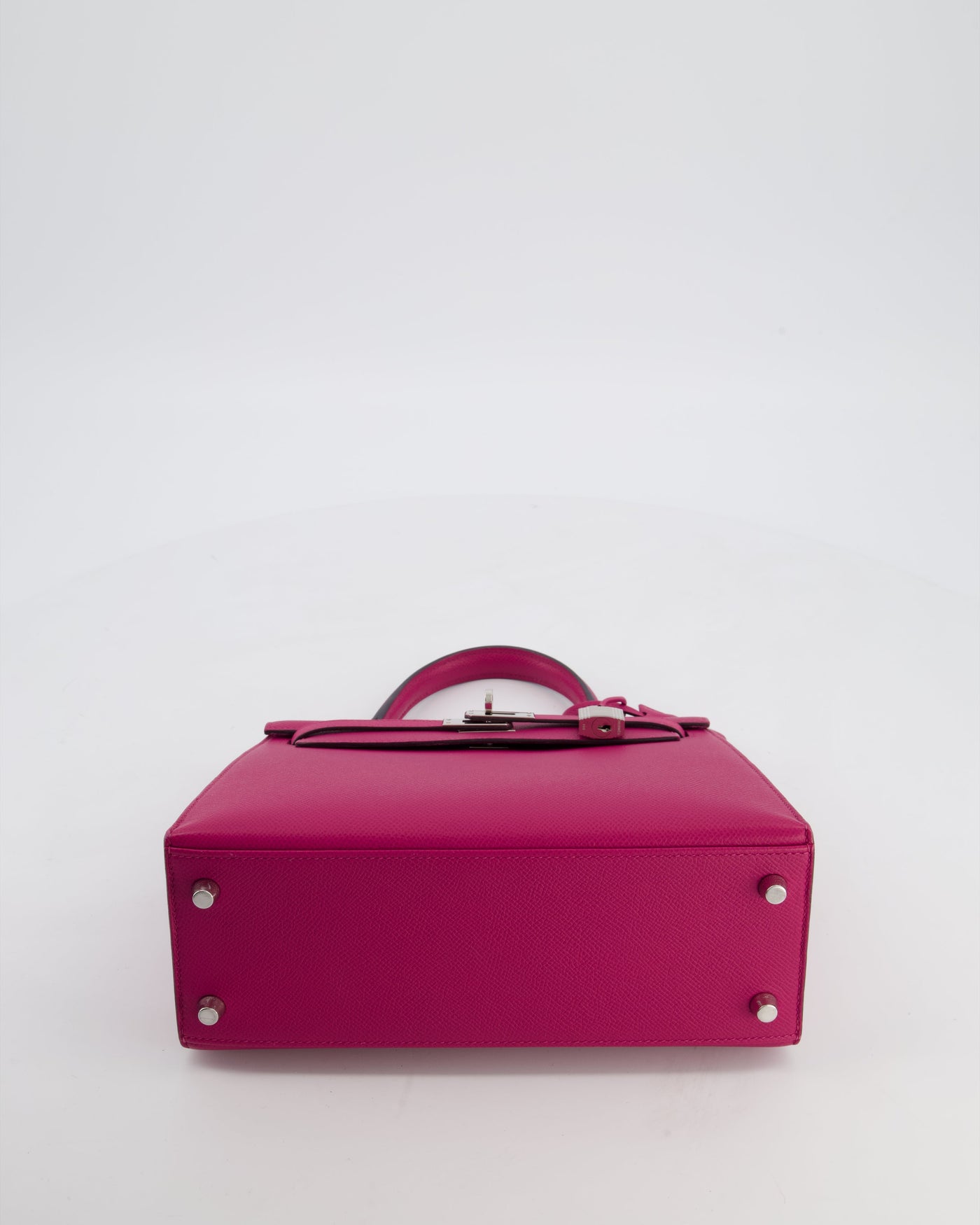 Hermes Kelly 25 Sellier Bag in Rose Pourpre Epsom Leather with Palladium Hardware - Product Image 19